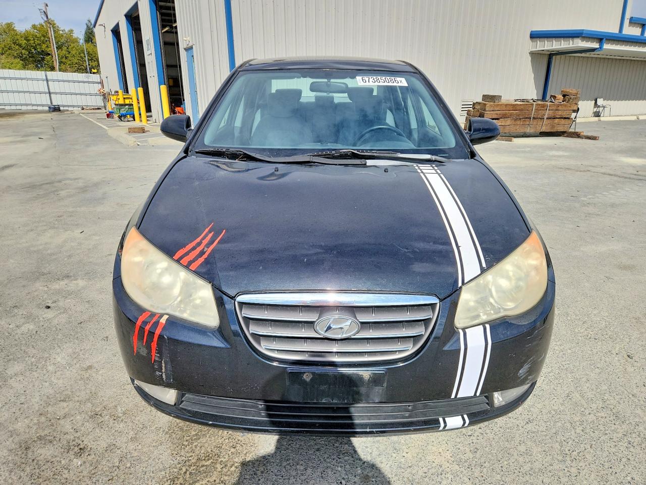 2008 Hyundai Elantra Gls Black vin: KMHDU46D88U587572
