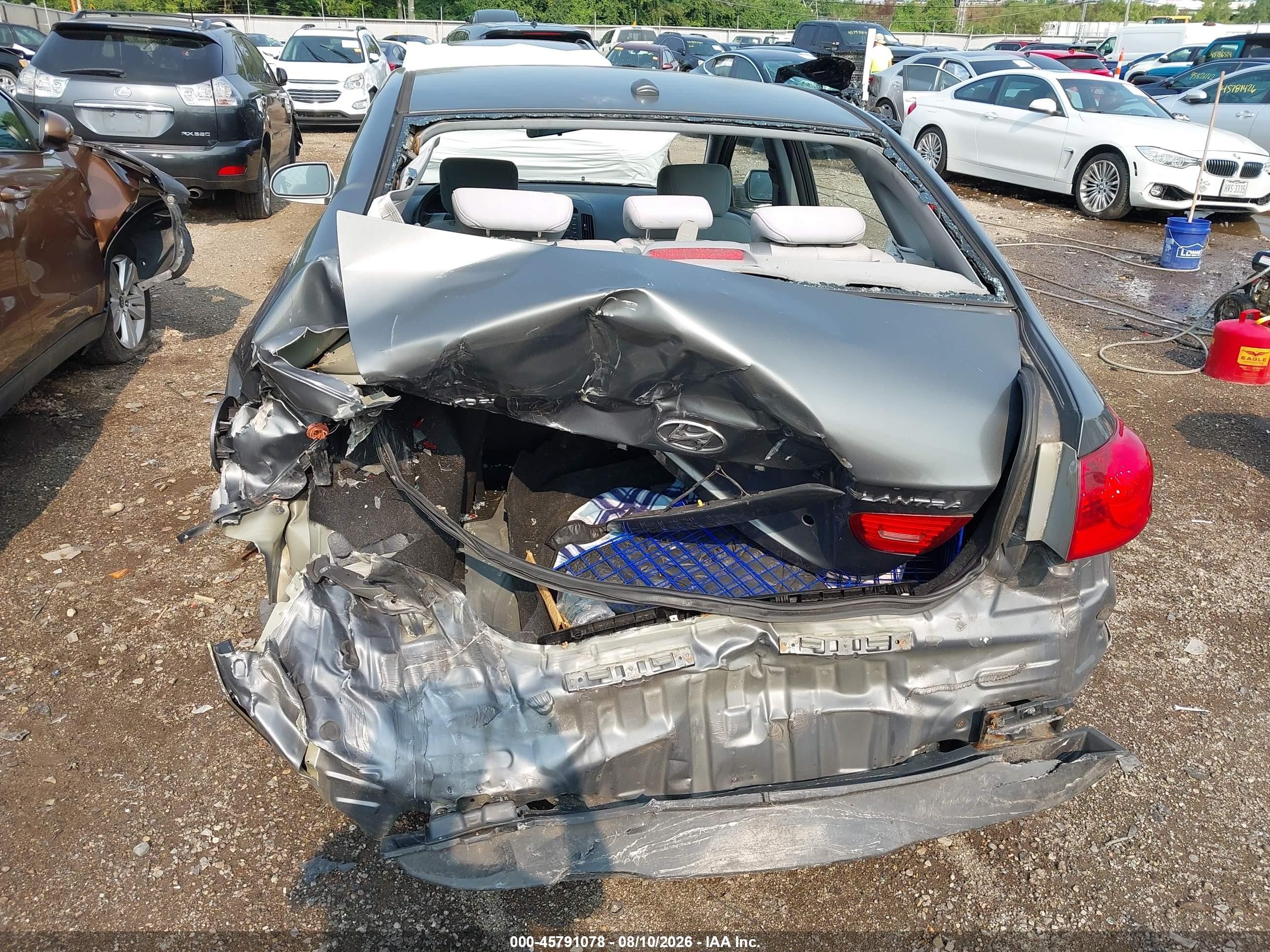 2009 Hyundai Elantra Gls Gray vin: KMHDU46D89U601990