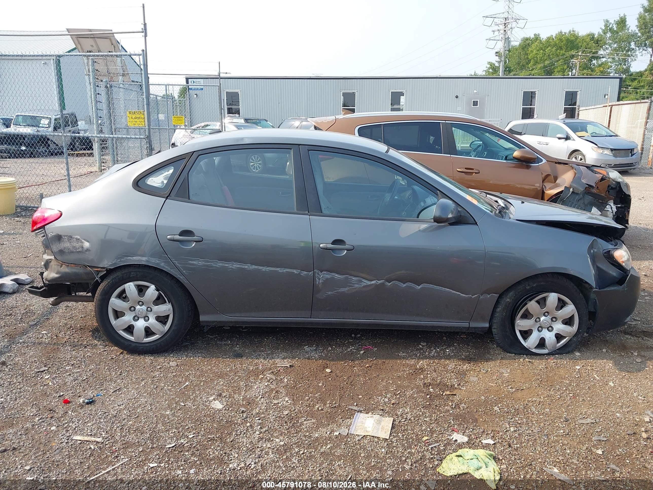 2009 Hyundai Elantra Gls Gray vin: KMHDU46D89U601990