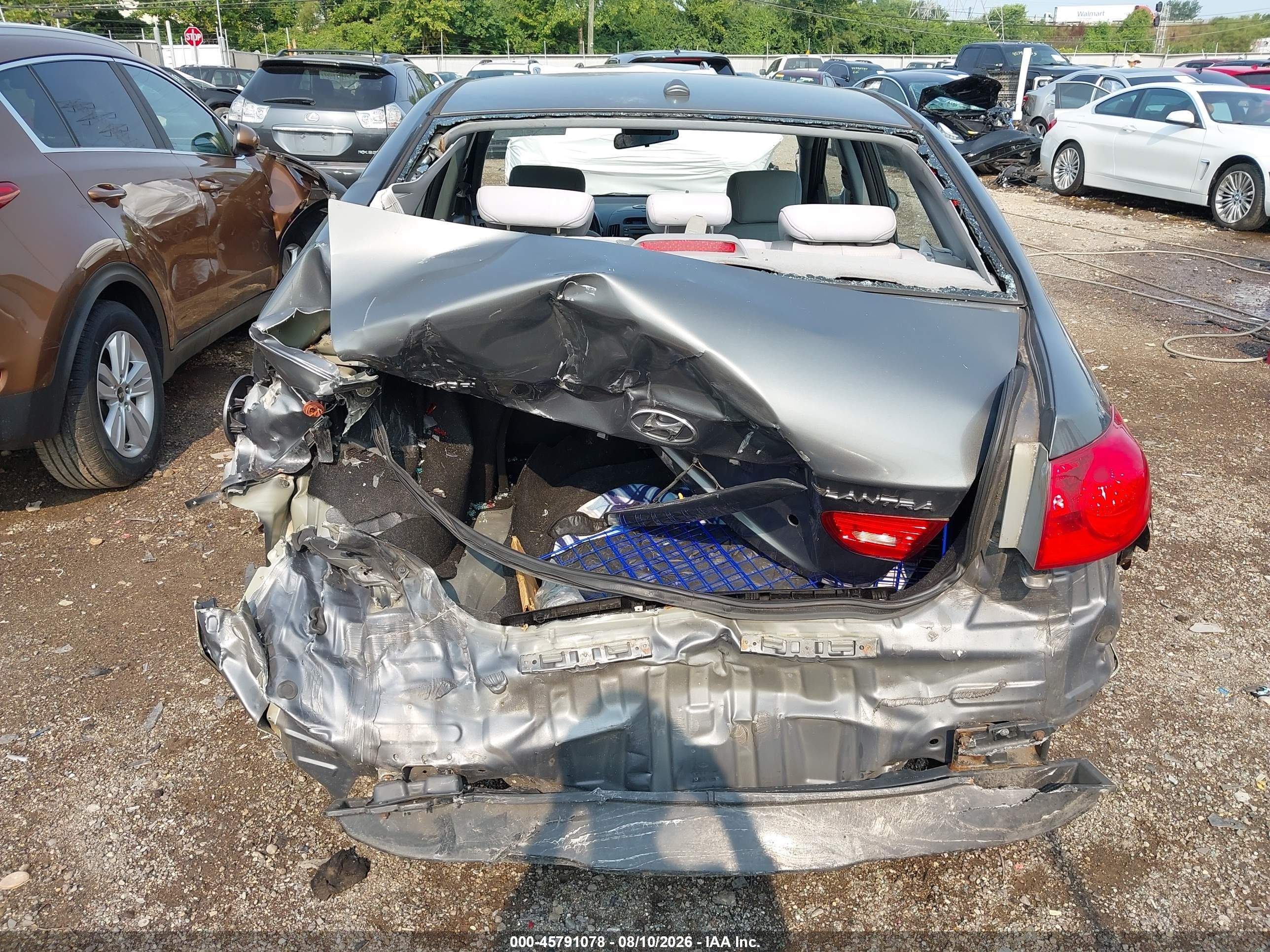 2009 Hyundai Elantra Gls Gray vin: KMHDU46D89U601990