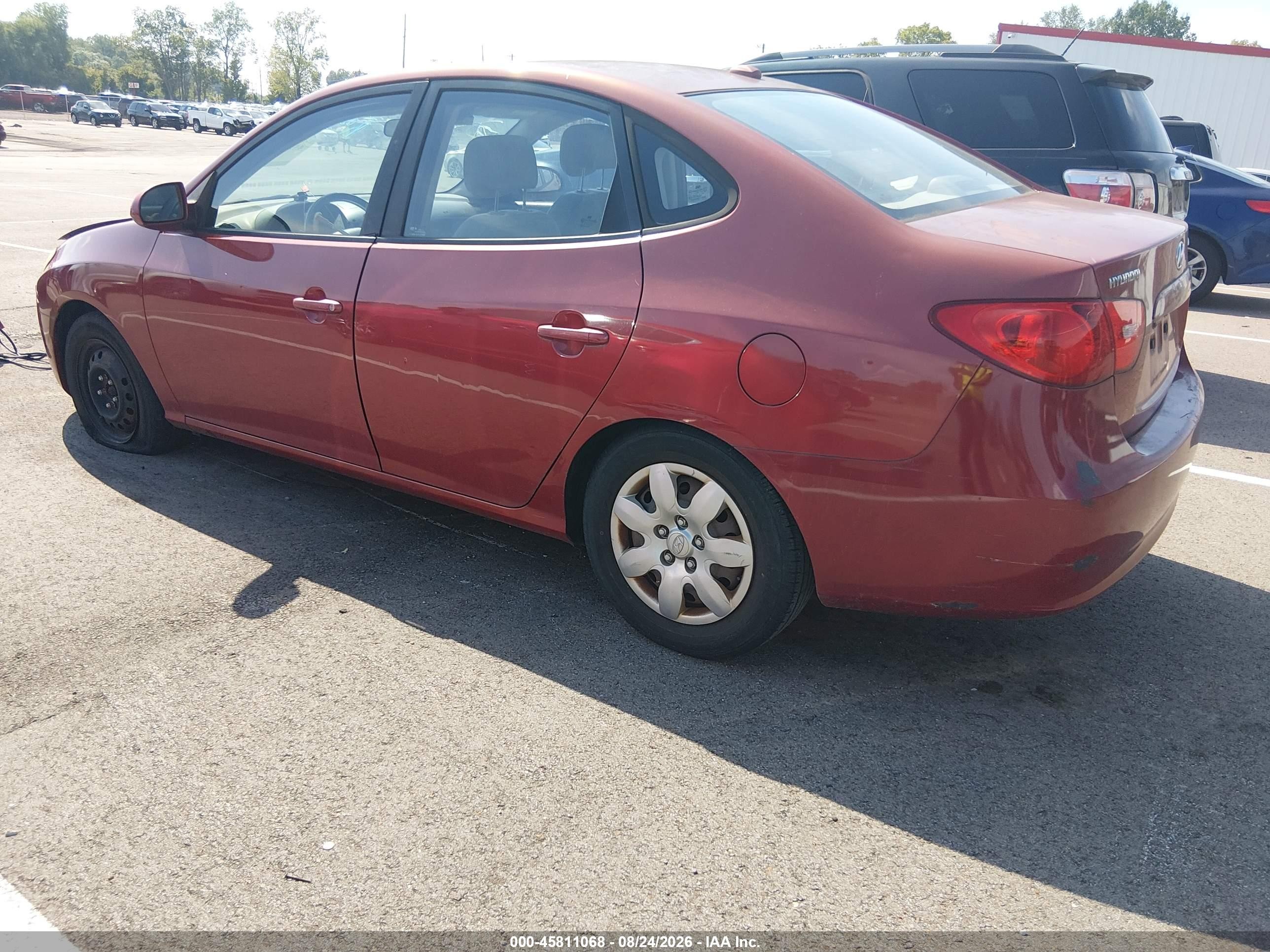2009 Hyundai Elantra Gls Red vin: KMHDU46D89U607210