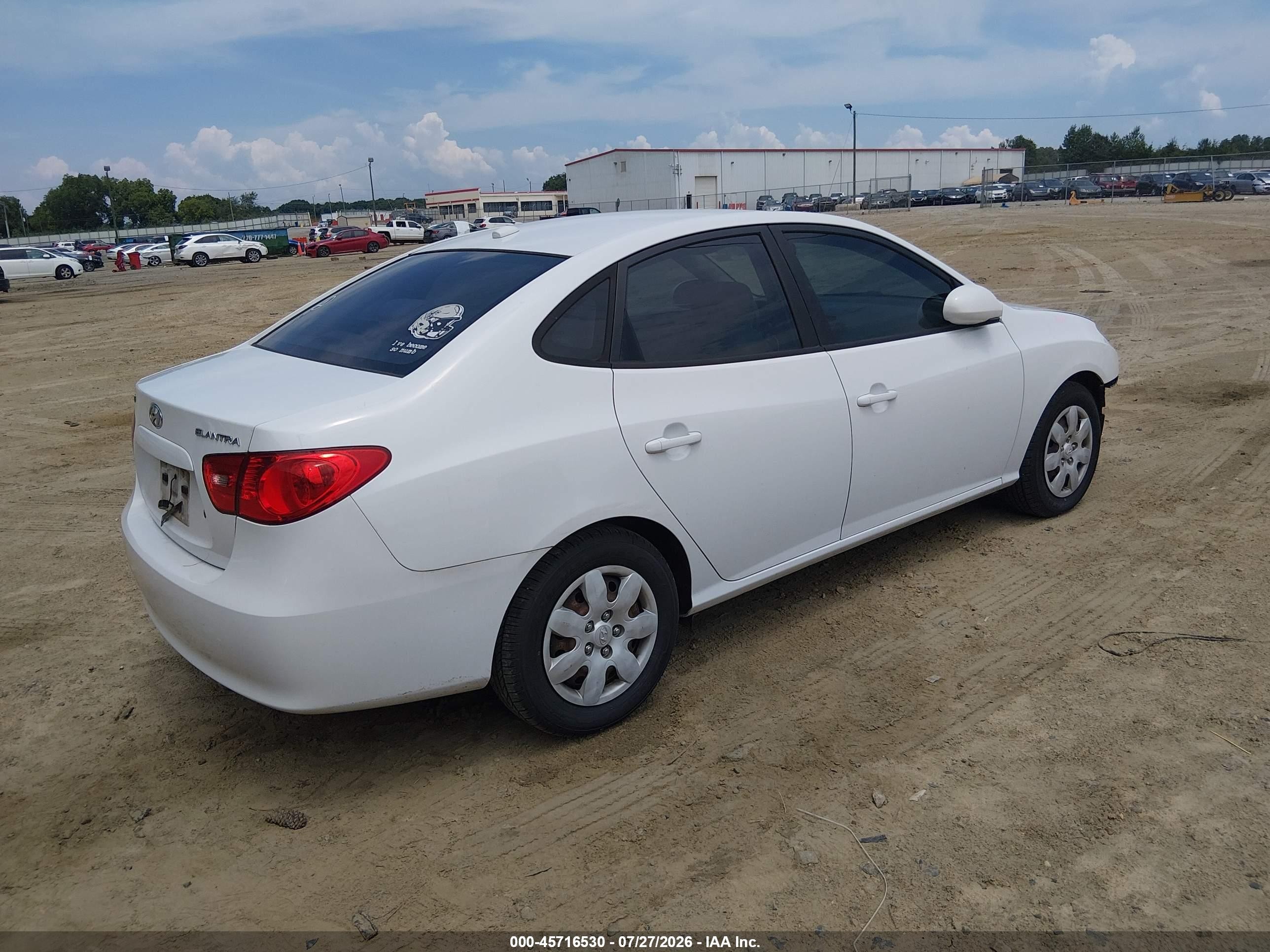 2009 Hyundai Elantra Gls White vin: KMHDU46D89U611189