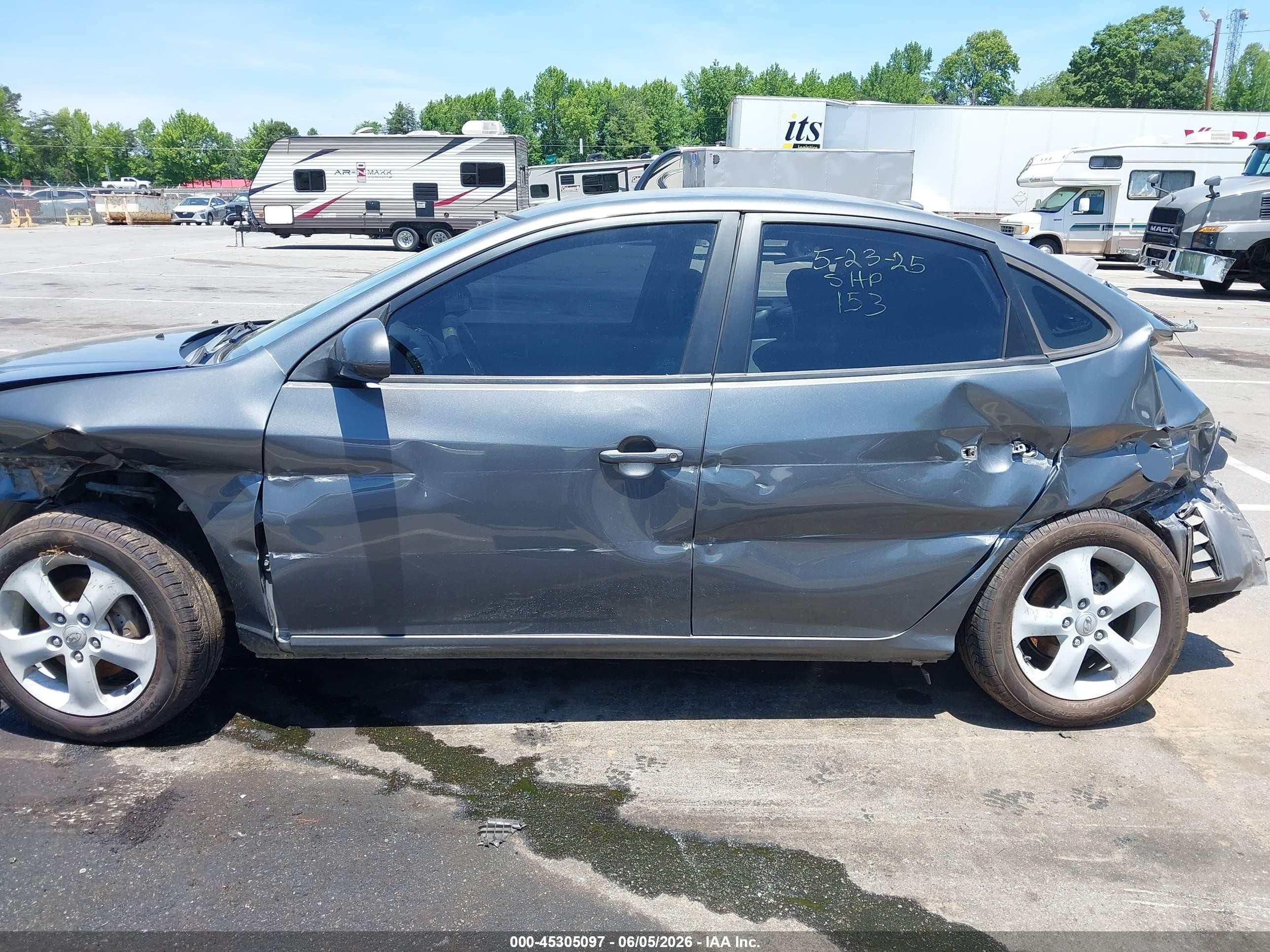 2009 Hyundai Elantra Se Gray vin: KMHDU46D89U617655