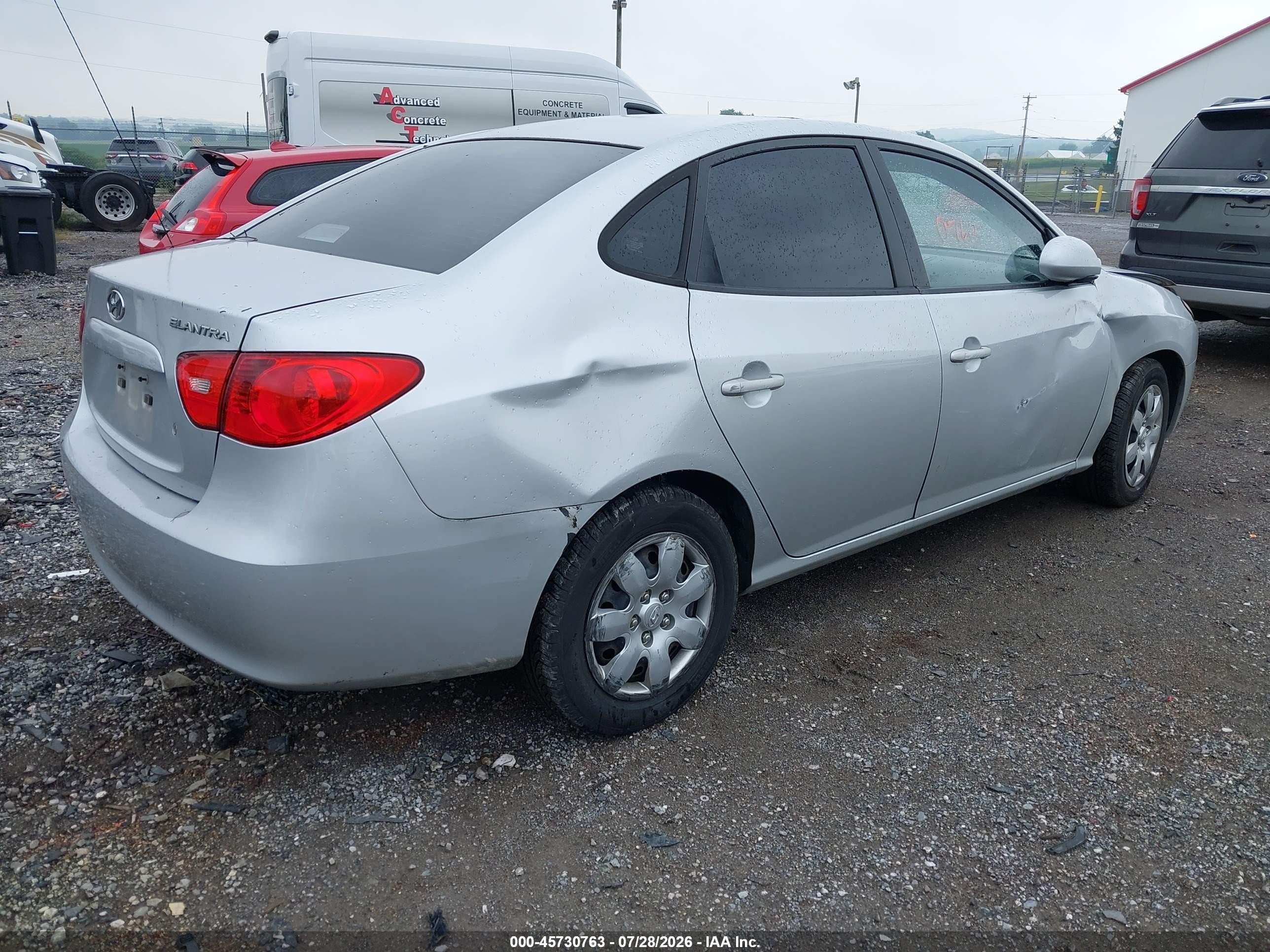 2009 Hyundai Elantra Gls Silver vin: KMHDU46D89U679413