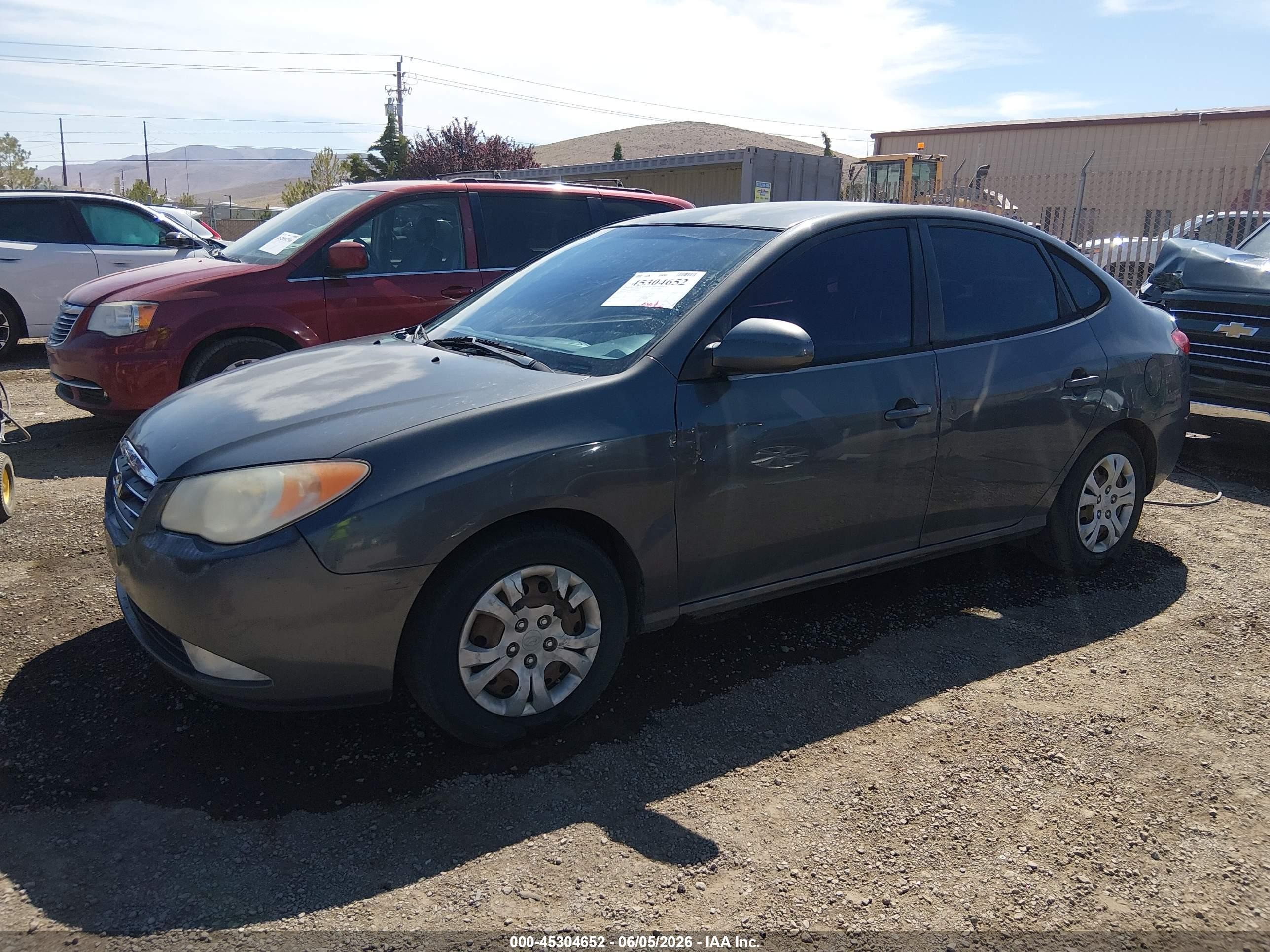 2009 Hyundai Elantra Gls Gray vin: KMHDU46D89U749895