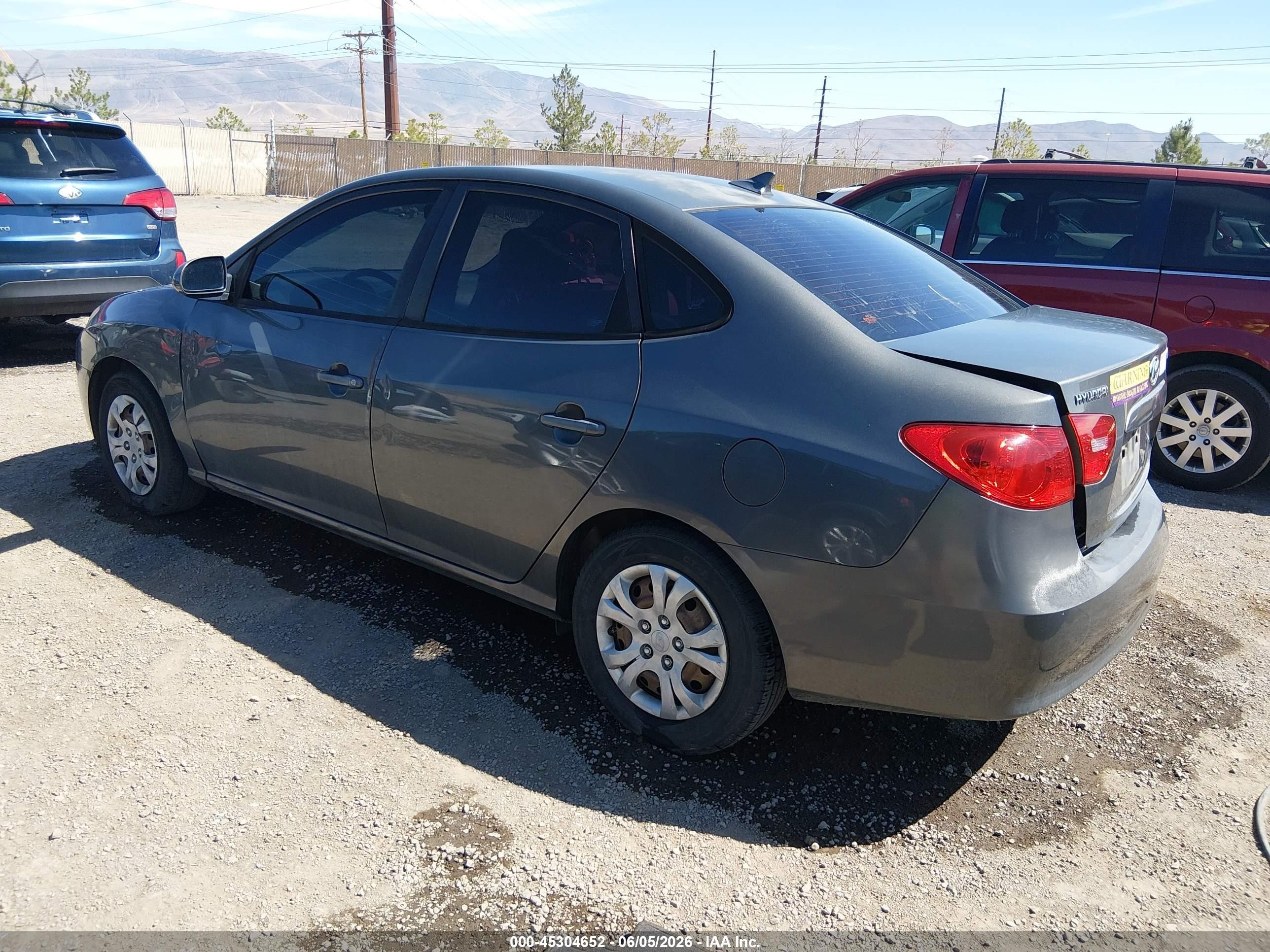 2009 Hyundai Elantra Gls Gray vin: KMHDU46D89U749895