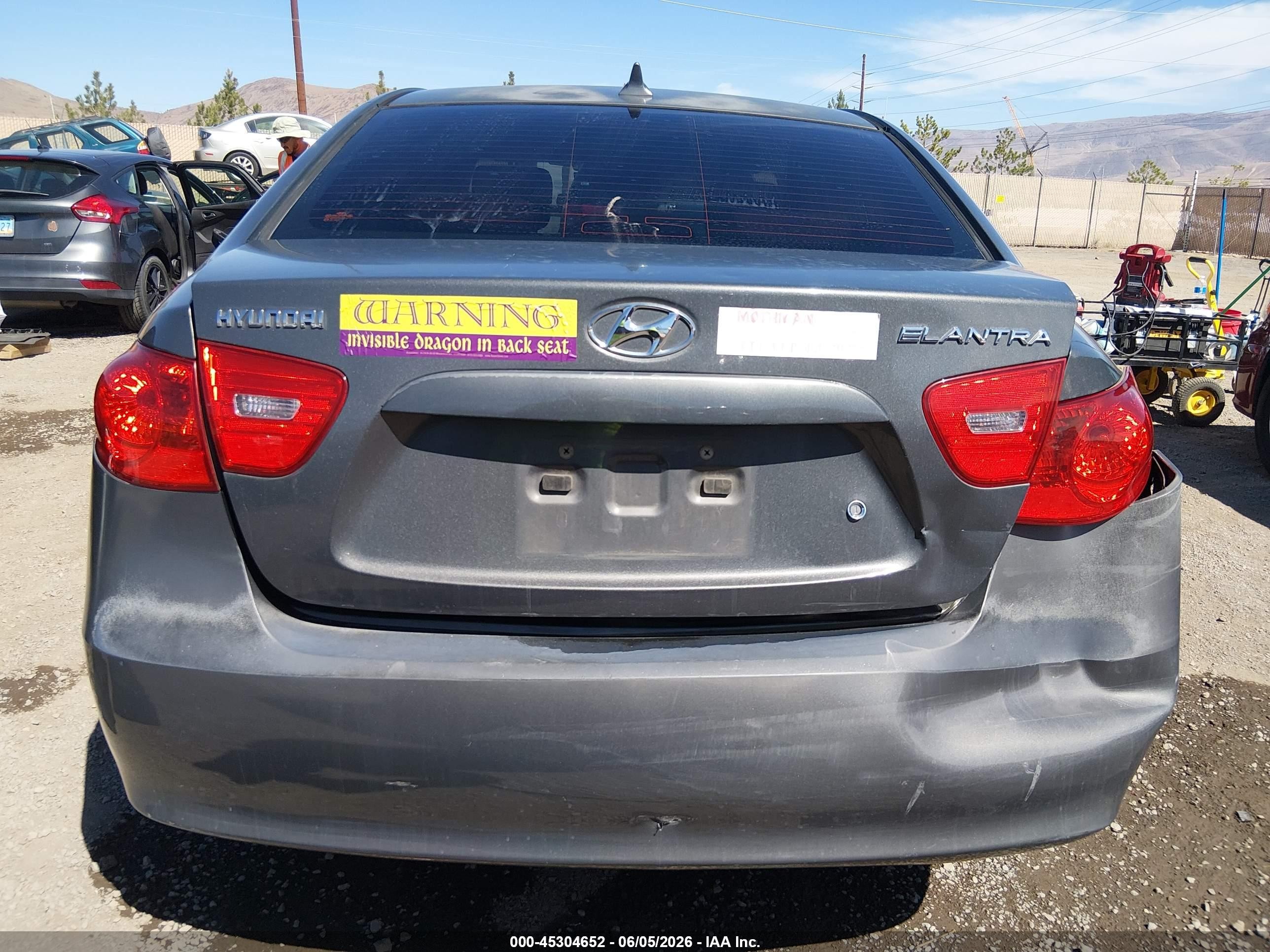2009 Hyundai Elantra Gls Gray vin: KMHDU46D89U749895
