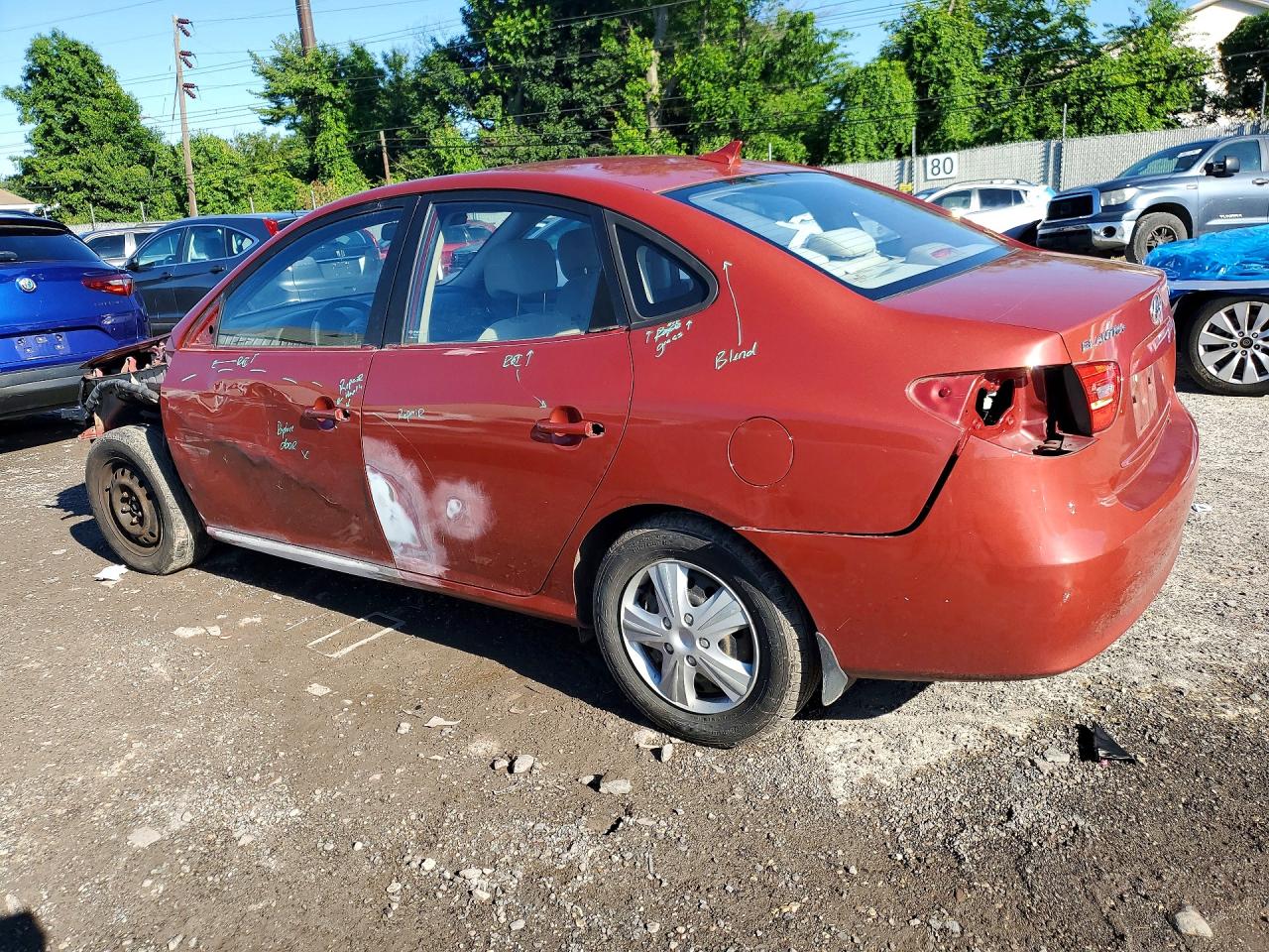 2009 Hyundai Elantra Gls Темно-бордовый vin: KMHDU46D89U788261