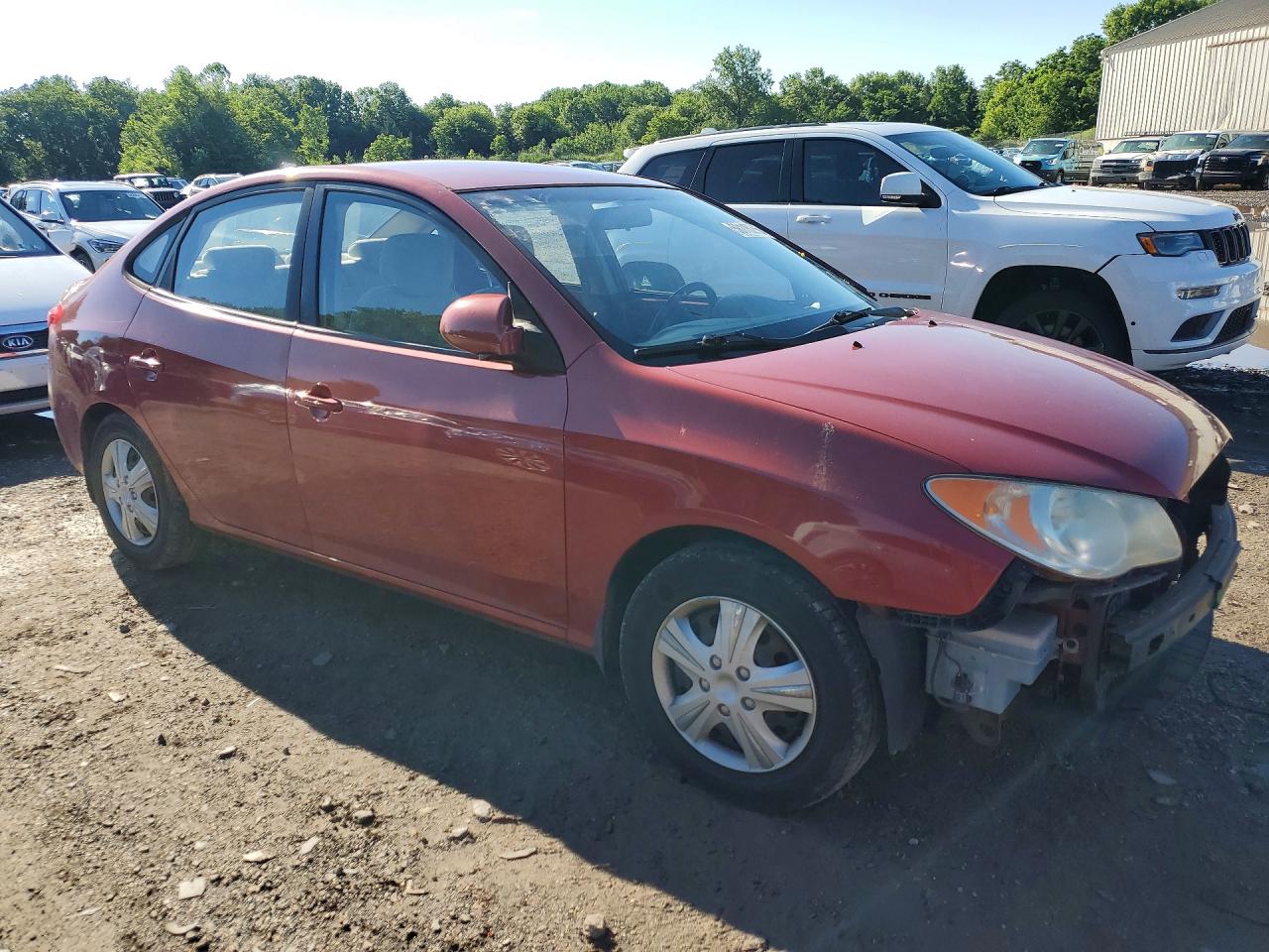 2009 Hyundai Elantra Gls Темно-бордовый vin: KMHDU46D89U788261