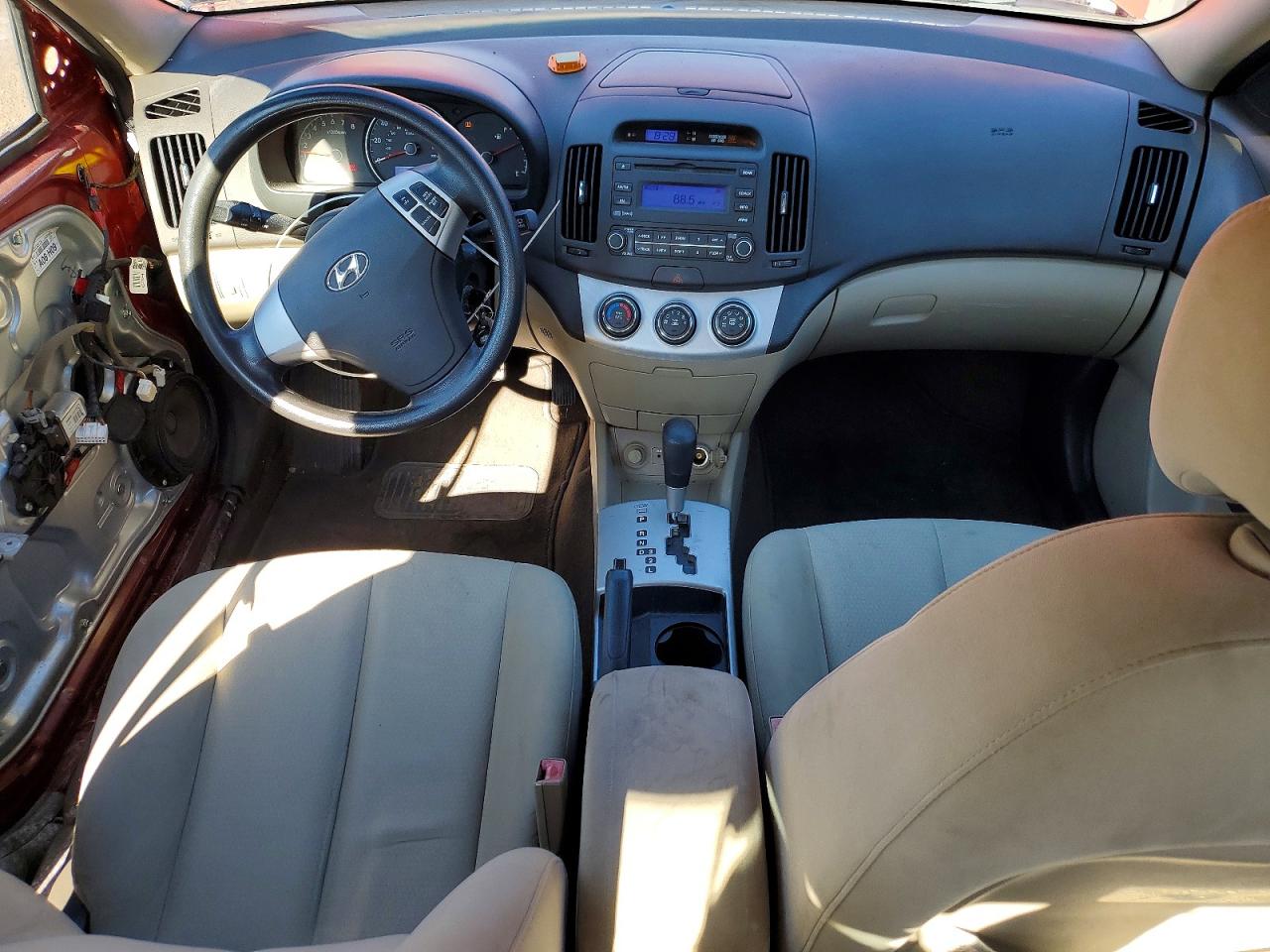 2009 Hyundai Elantra Gls Темно-бордовый vin: KMHDU46D89U788261