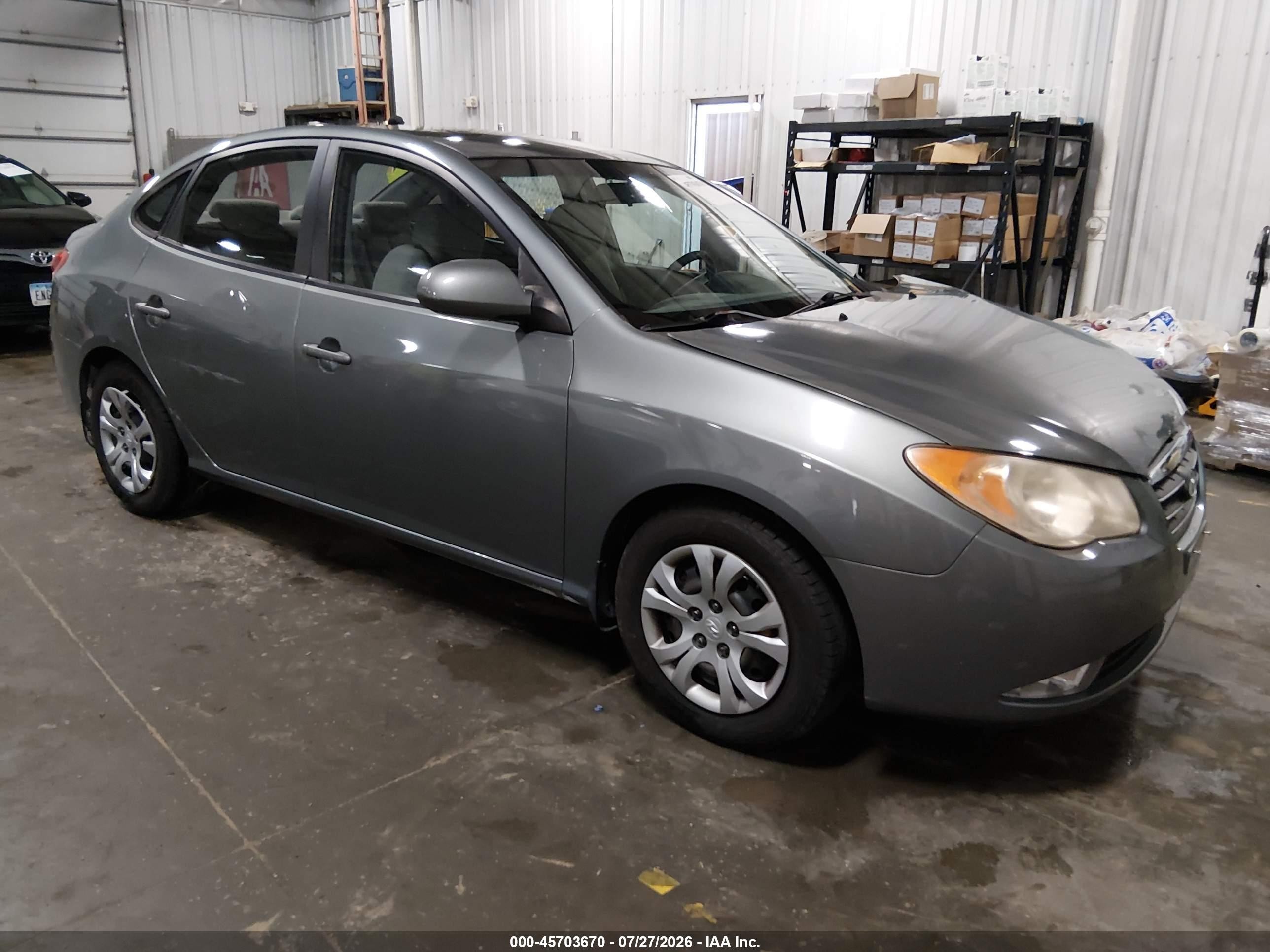 2009 Hyundai Elantra Gls Gray vin: KMHDU46D89U790169