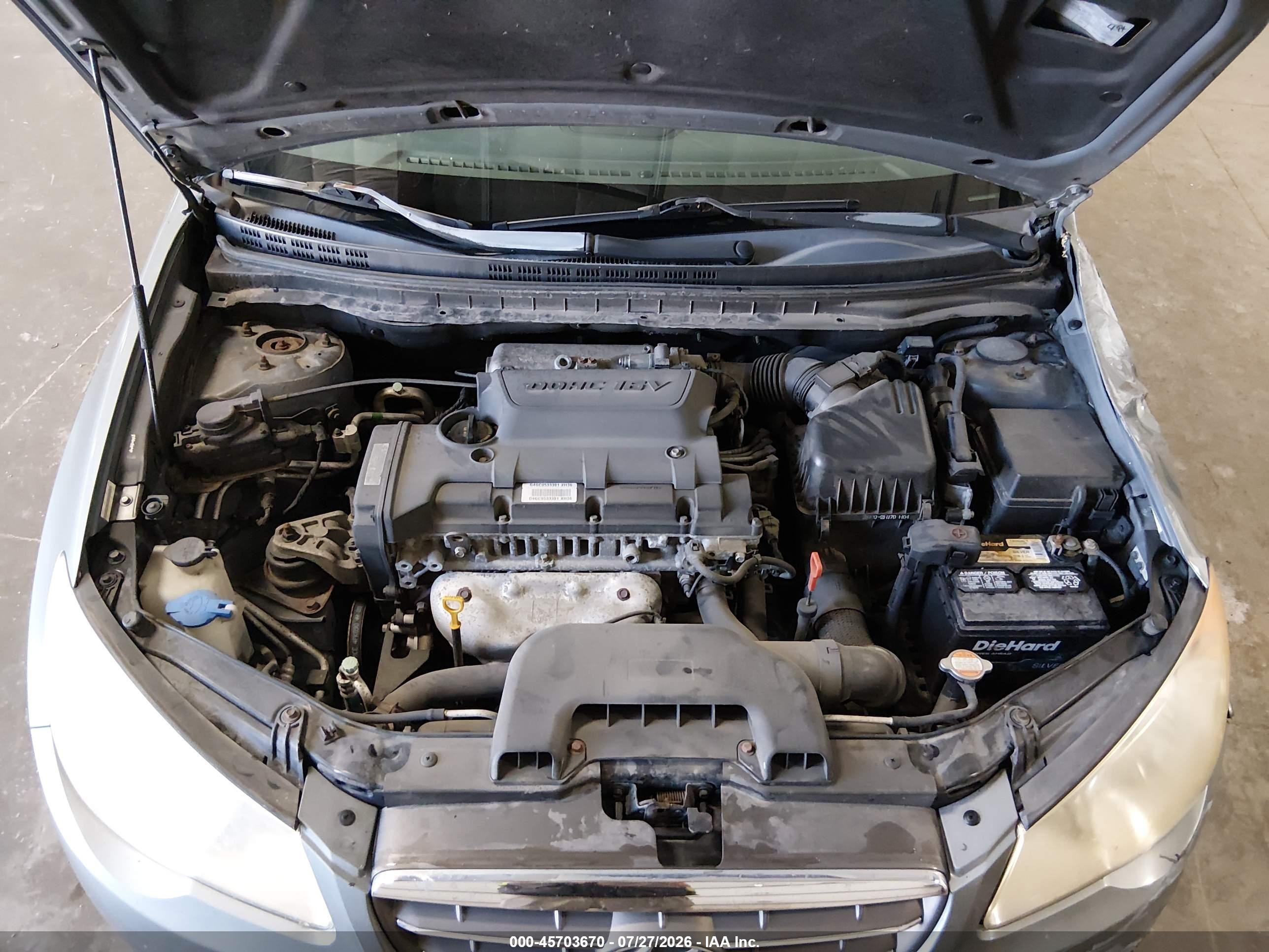 2009 Hyundai Elantra Gls Gray vin: KMHDU46D89U790169