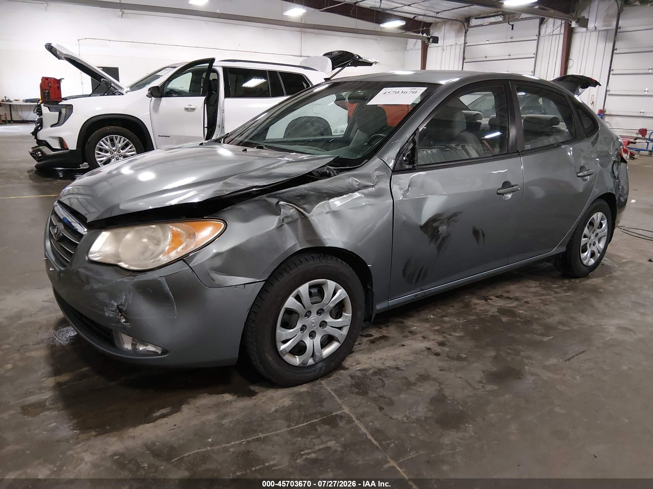 2009 Hyundai Elantra Gls Gray vin: KMHDU46D89U790169