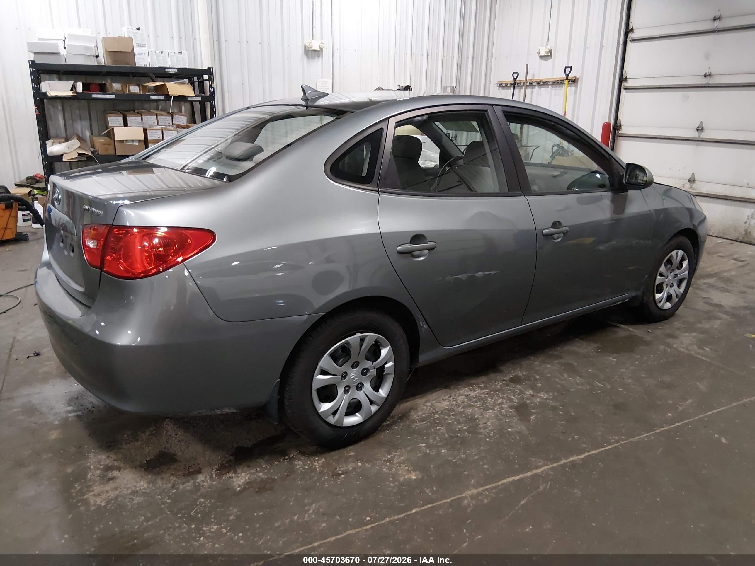 2009 Hyundai Elantra Gls Gray vin: KMHDU46D89U790169