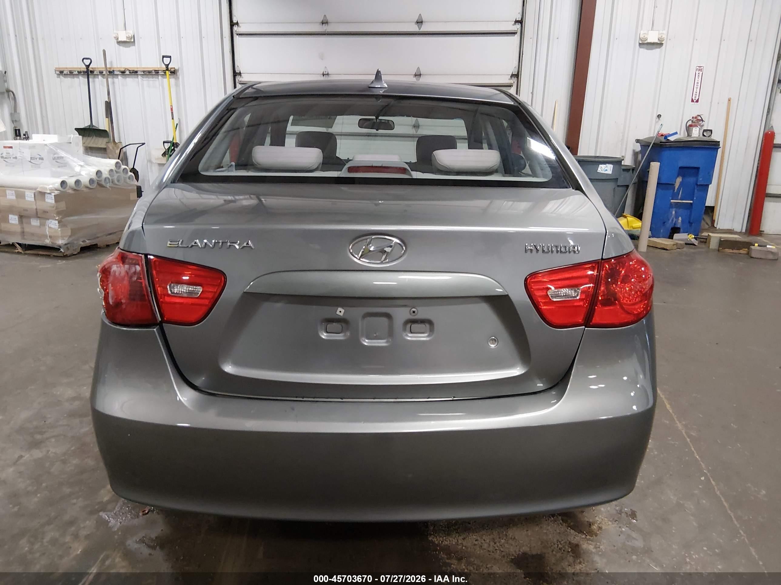 2009 Hyundai Elantra Gls Gray vin: KMHDU46D89U790169