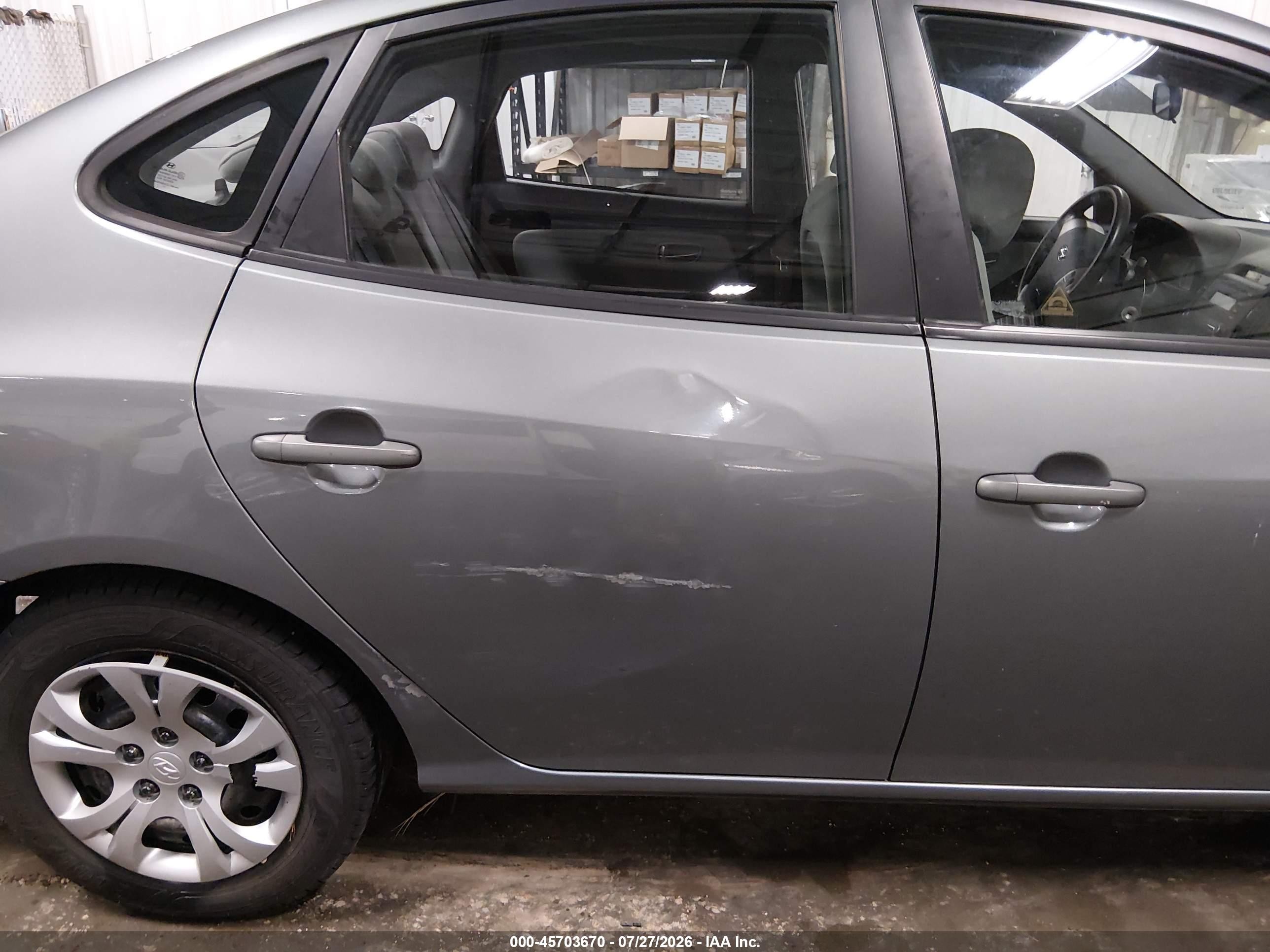 2009 Hyundai Elantra Gls Gray vin: KMHDU46D89U790169