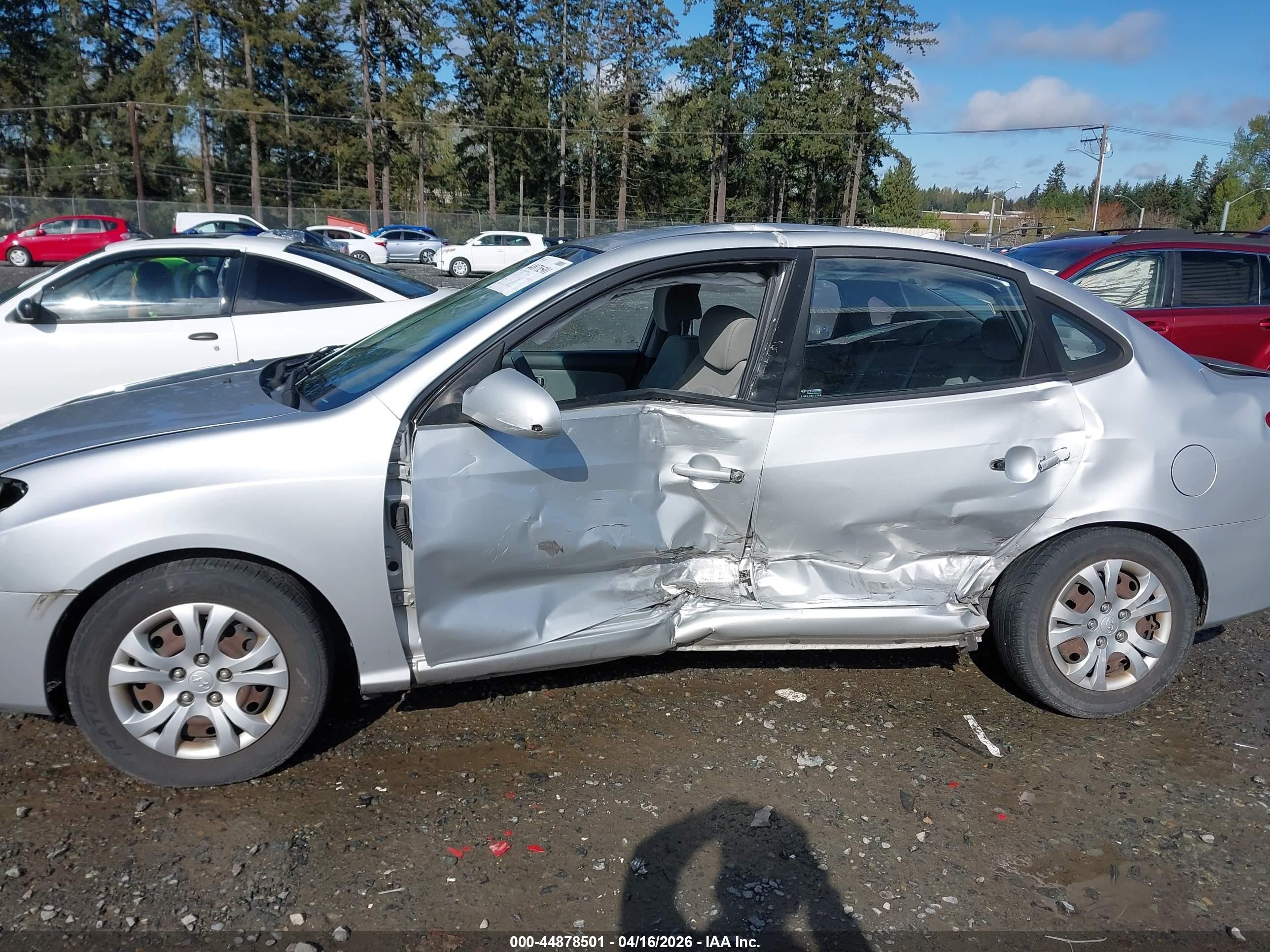 2009 Hyundai Elantra Gls Gray vin: KMHDU46D89U797767