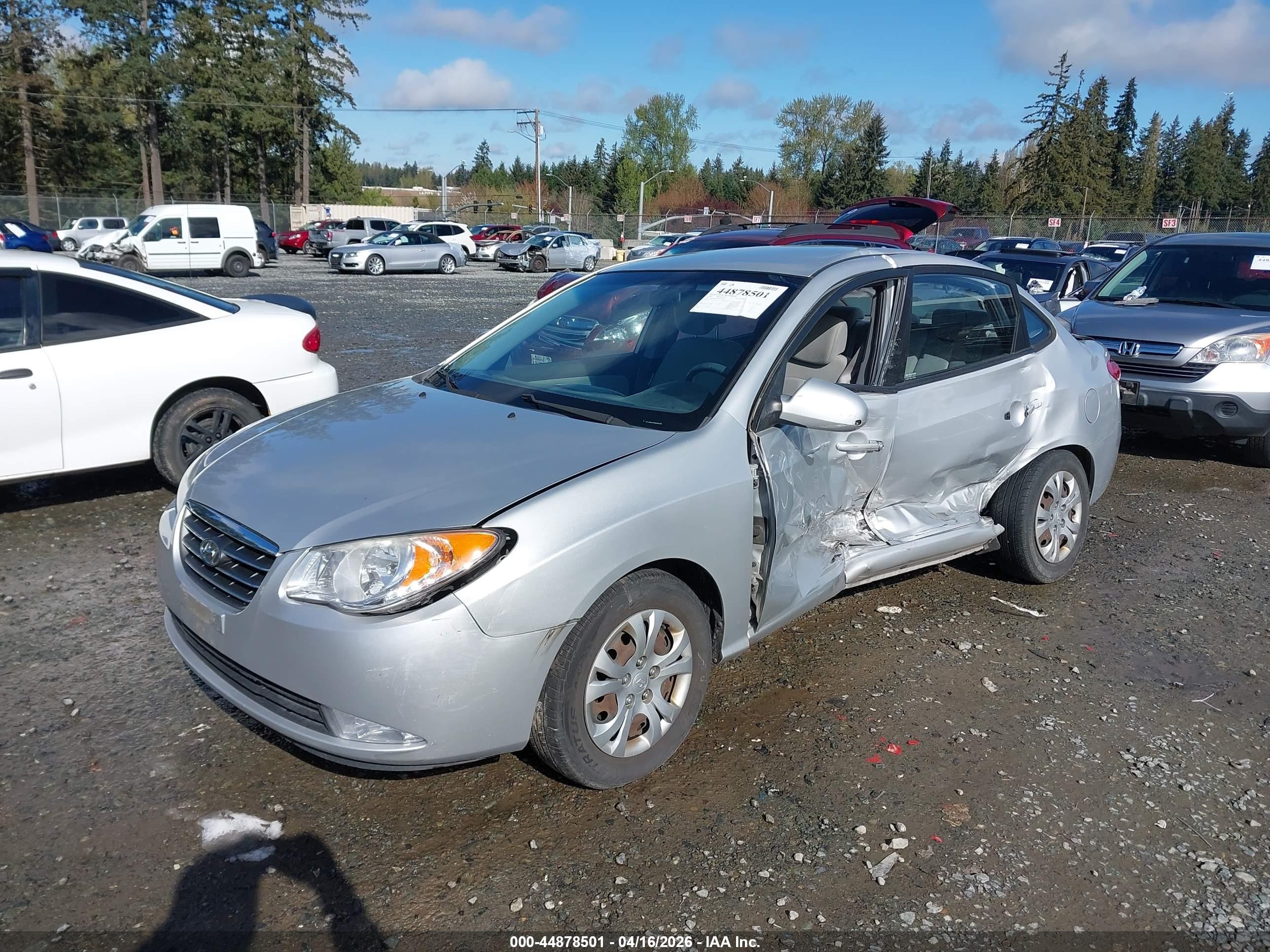 2009 Hyundai Elantra Gls Gray vin: KMHDU46D89U797767