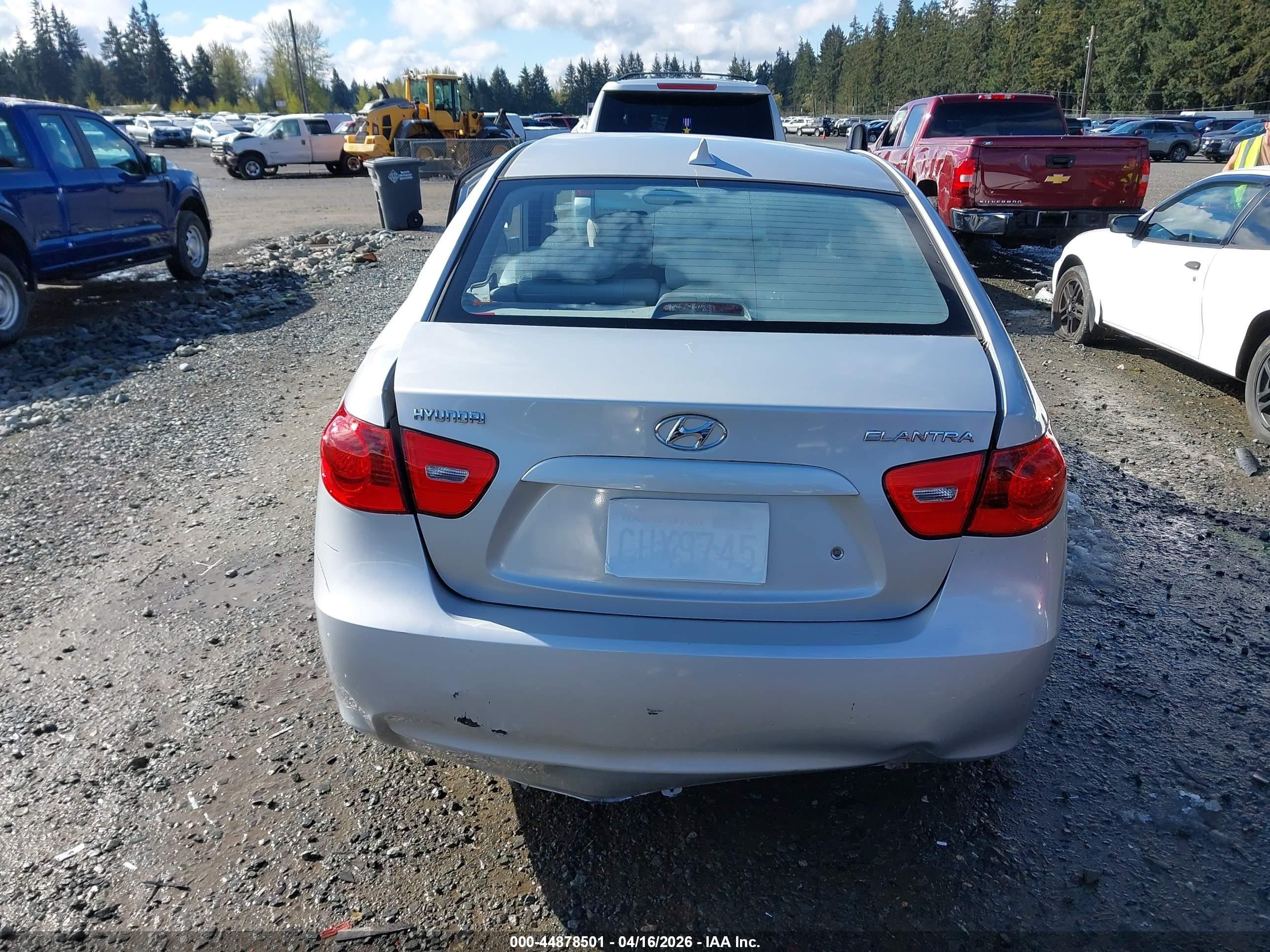 2009 Hyundai Elantra Gls Gray vin: KMHDU46D89U797767