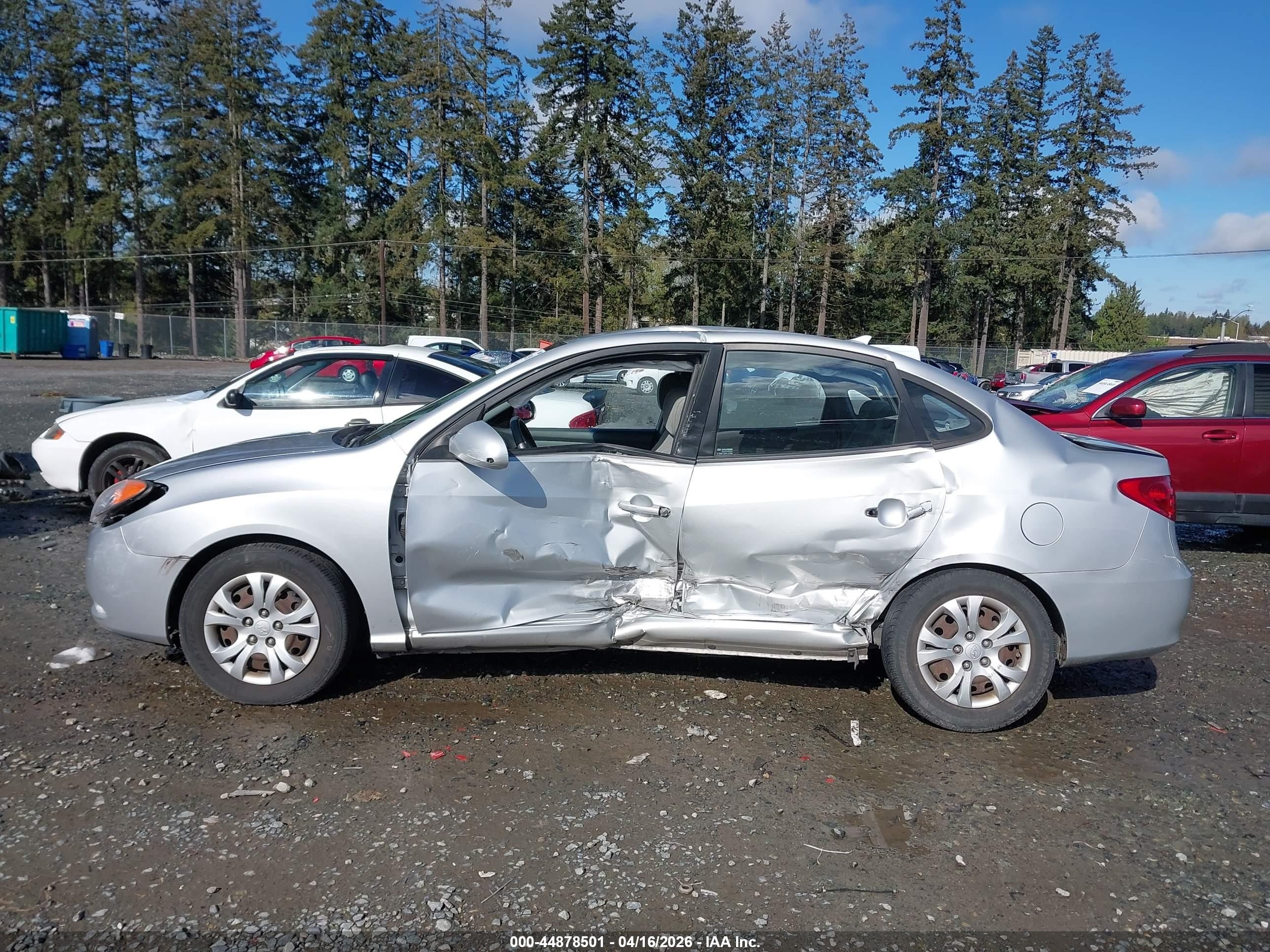2009 Hyundai Elantra Gls Gray vin: KMHDU46D89U797767