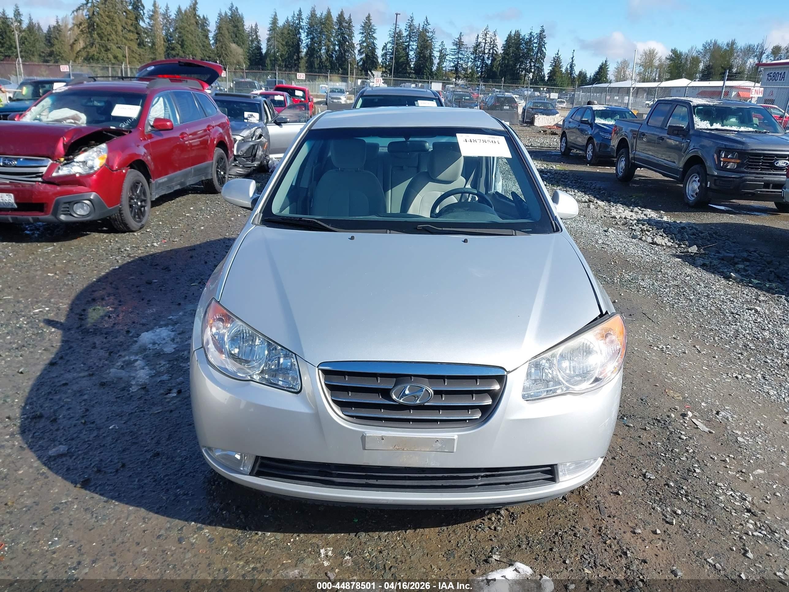 2009 Hyundai Elantra Gls Gray vin: KMHDU46D89U797767