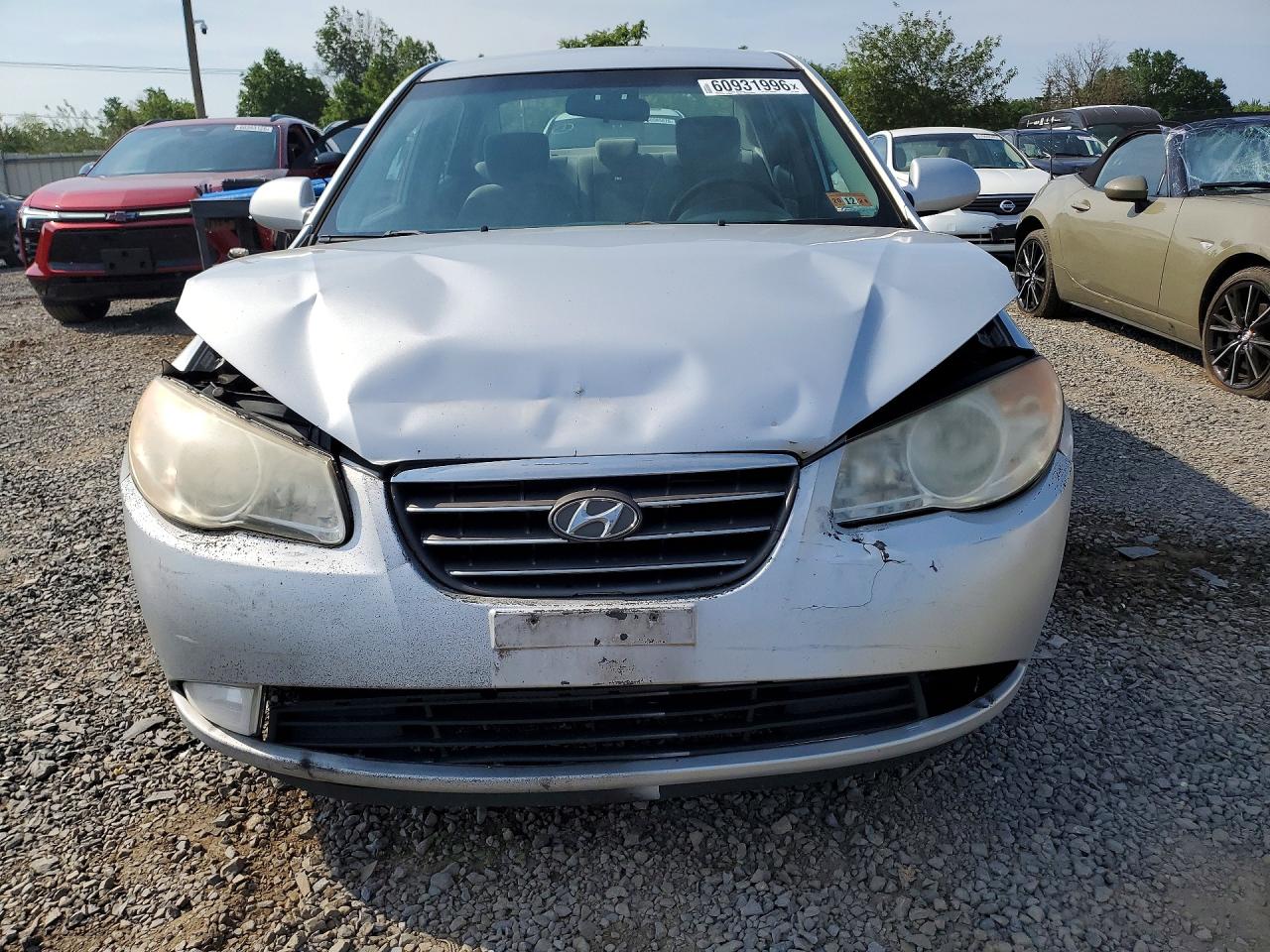 2009 Hyundai Elantra Gls Серебряный vin: KMHDU46D89U805950