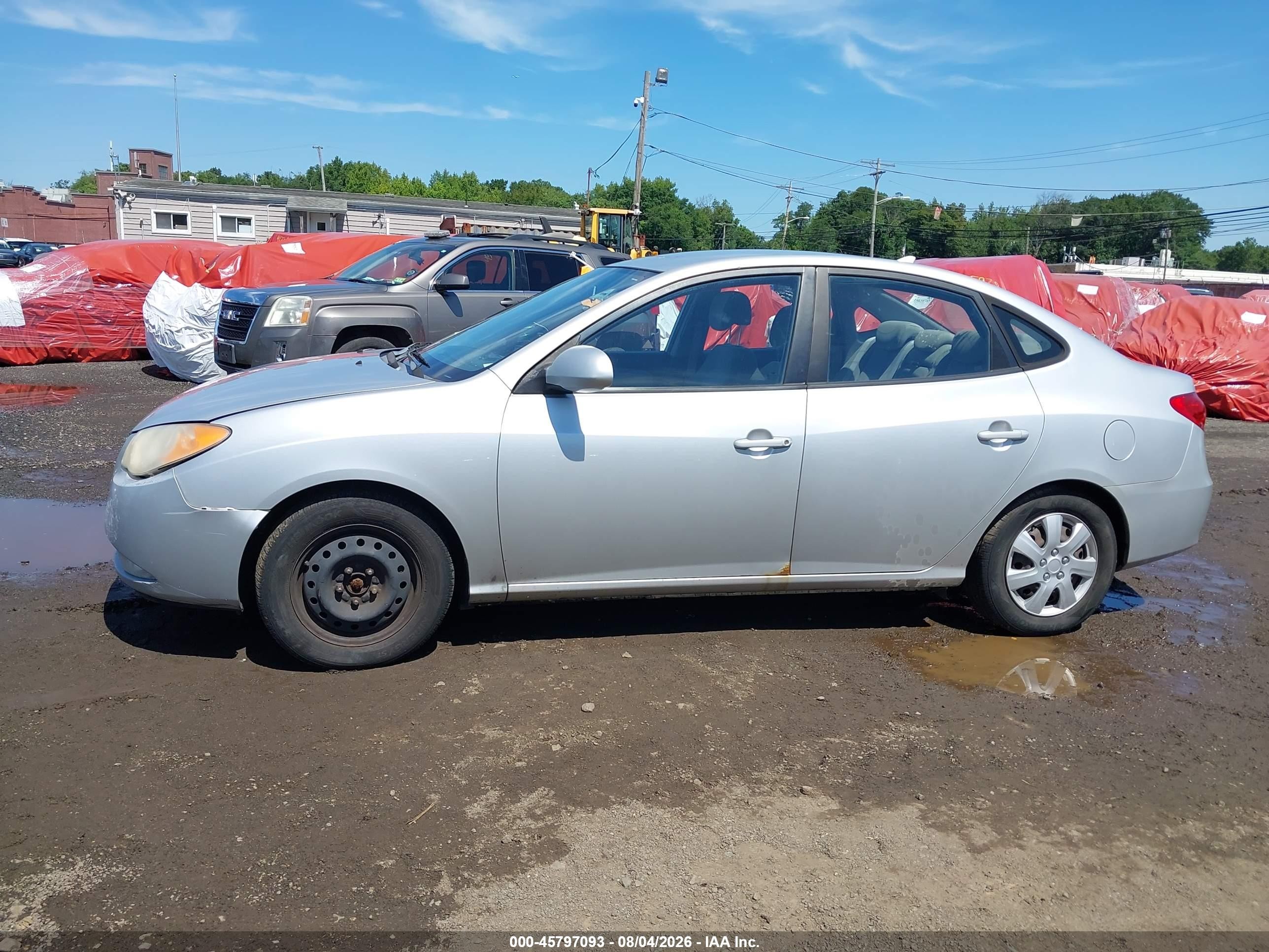 2009 Hyundai Elantra Gls Silver vin: KMHDU46D89U819380