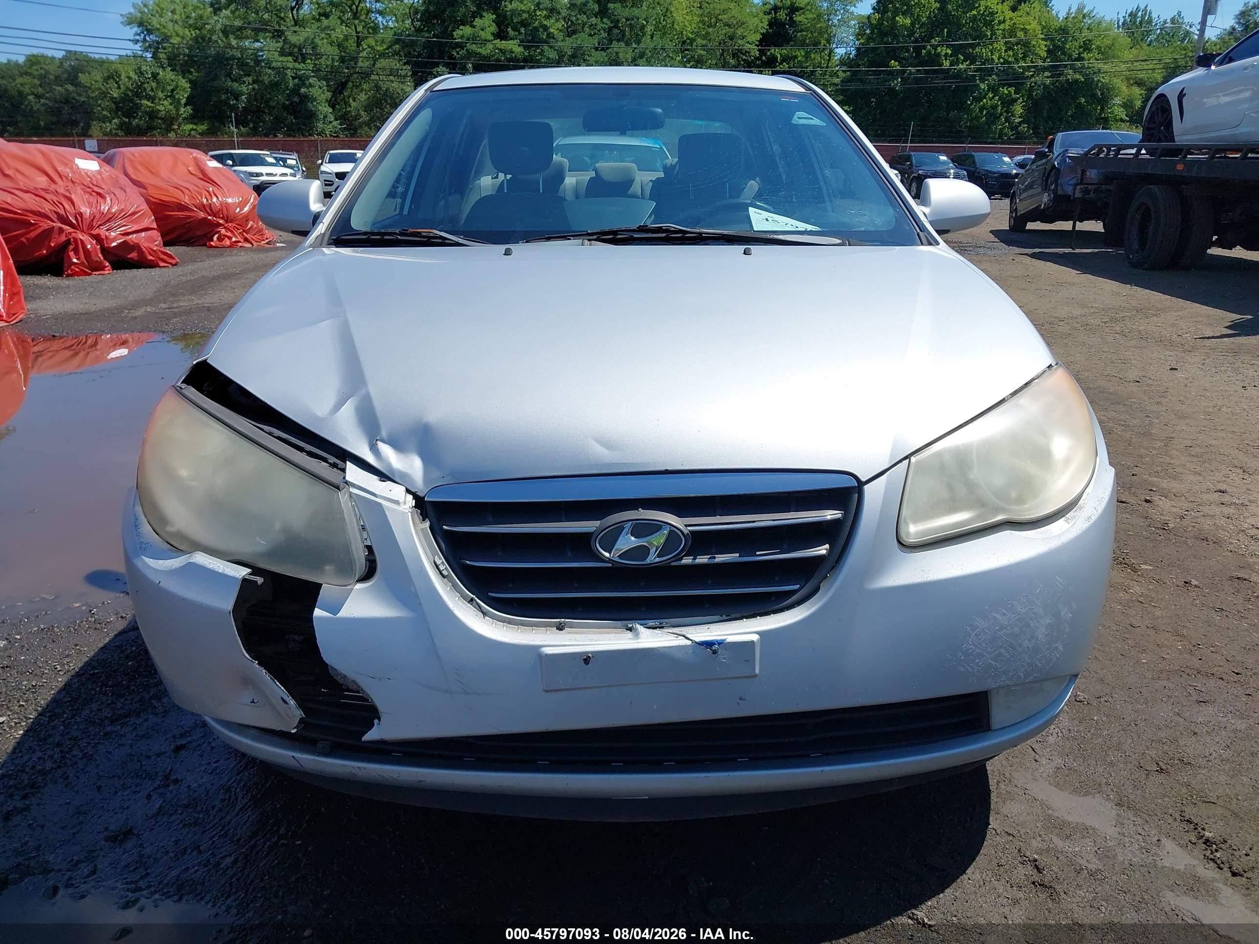 2009 Hyundai Elantra Gls Silver vin: KMHDU46D89U819380