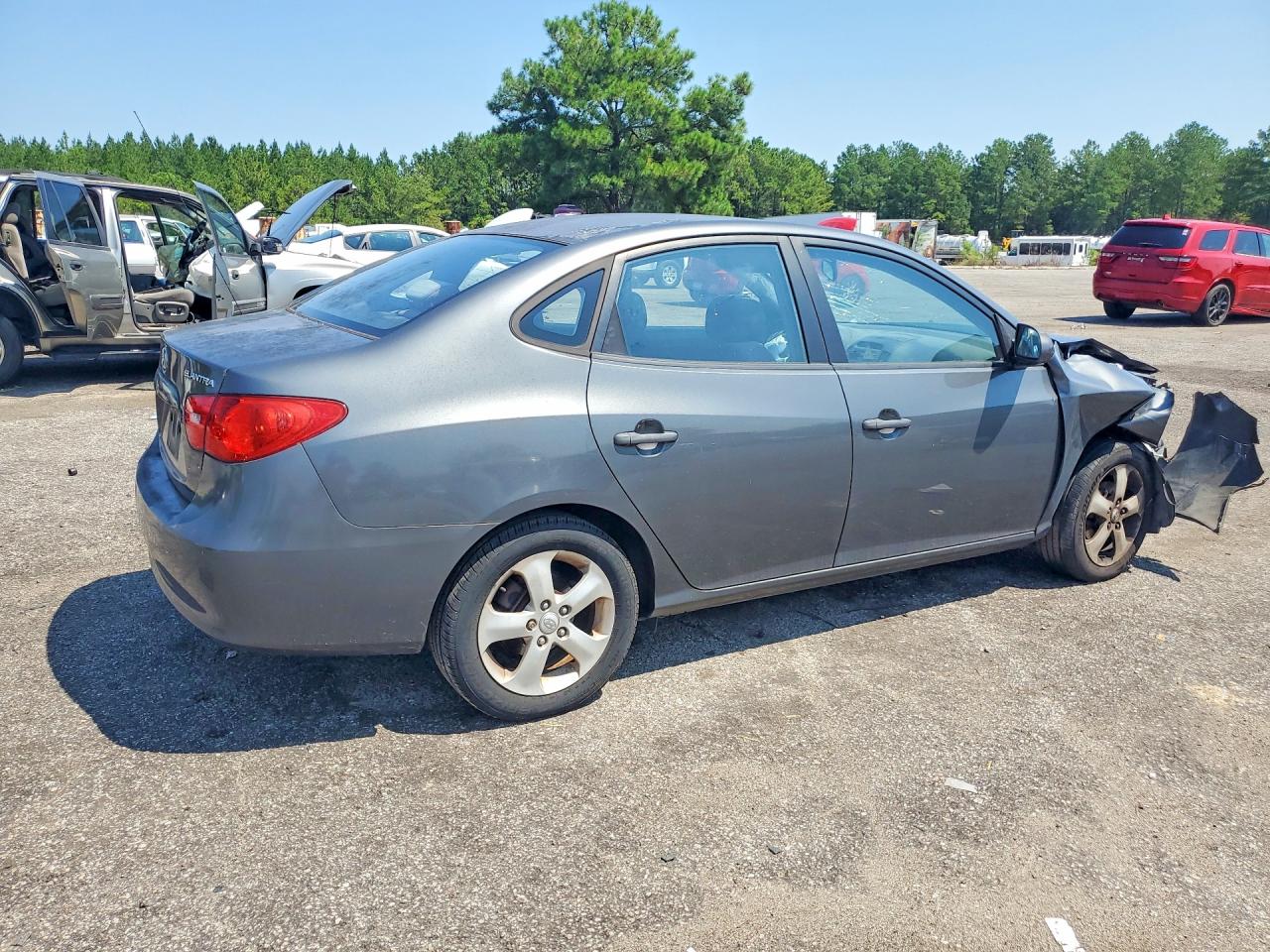 2007 Hyundai Elantra Gls Charcoal vin: KMHDU46D97U063149