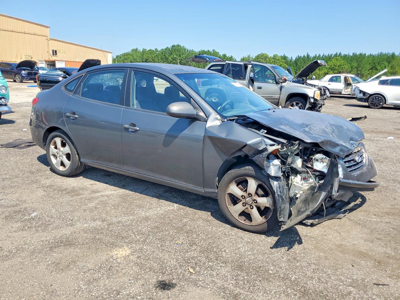 2007 Hyundai Elantra Gls Charcoal vin: KMHDU46D97U063149