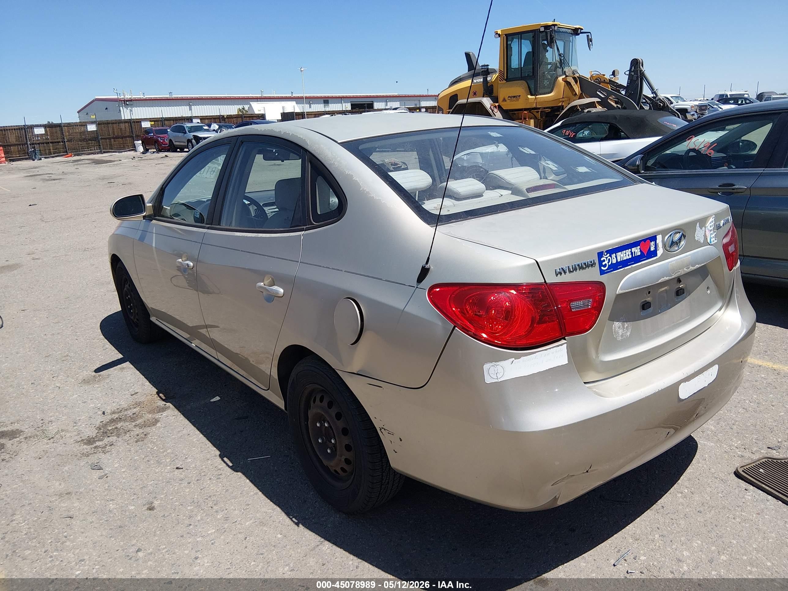 2007 Hyundai Elantra Gls/limited/se Brown vin: KMHDU46D97U067430