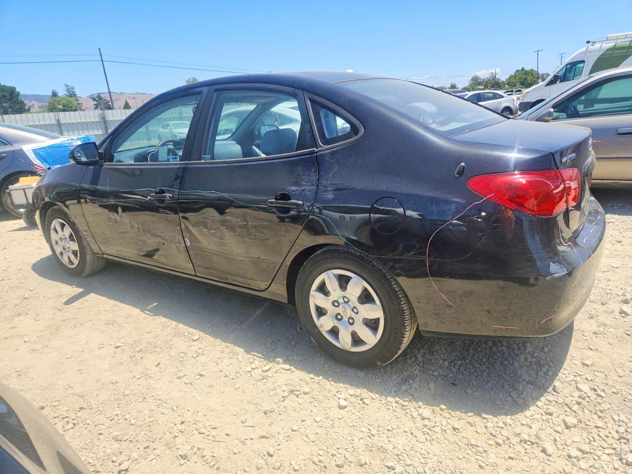 2007 Hyundai Elantra Gls Черный vin: KMHDU46D97U084695