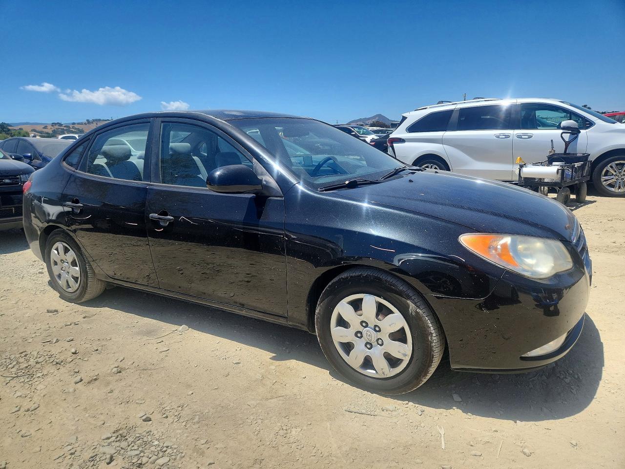 2007 Hyundai Elantra Gls Черный vin: KMHDU46D97U084695
