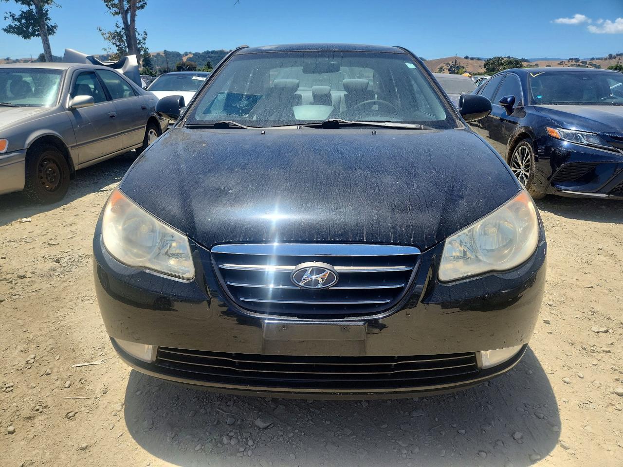 2007 Hyundai Elantra Gls Черный vin: KMHDU46D97U084695