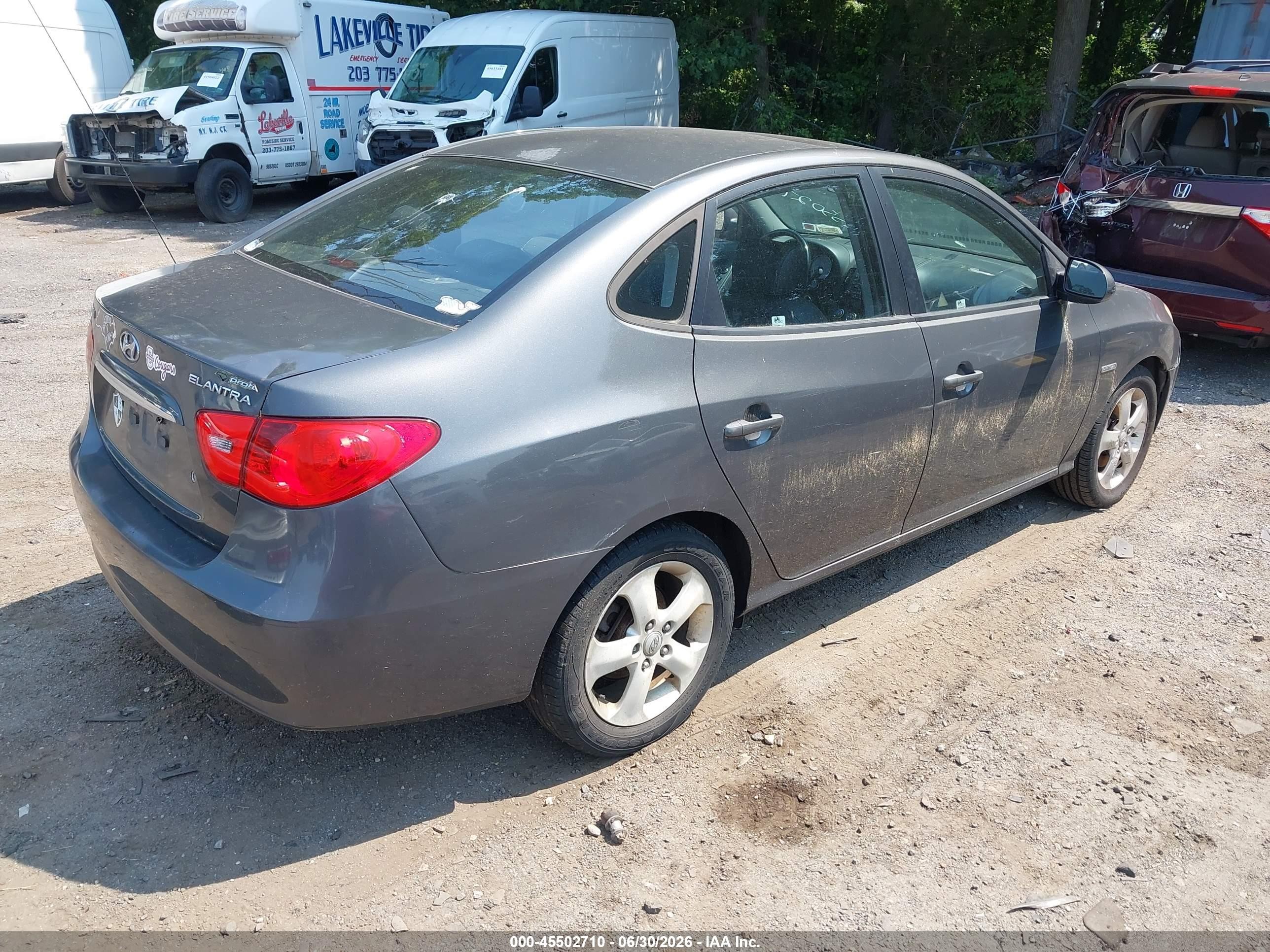 2007 Hyundai Elantra Gls/ltd/se Gray vin: KMHDU46D97U095972