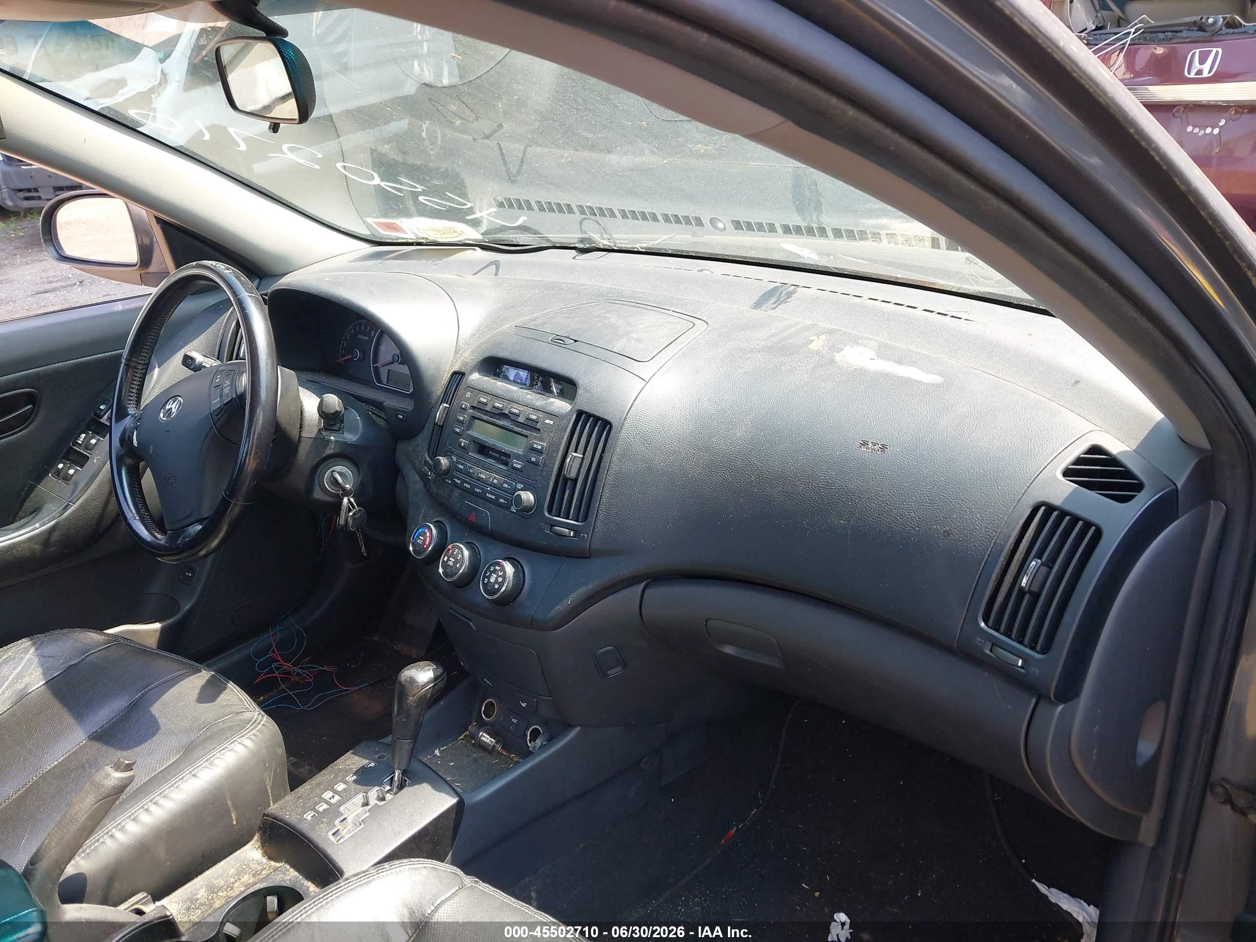 2007 Hyundai Elantra Gls/ltd/se Gray vin: KMHDU46D97U095972