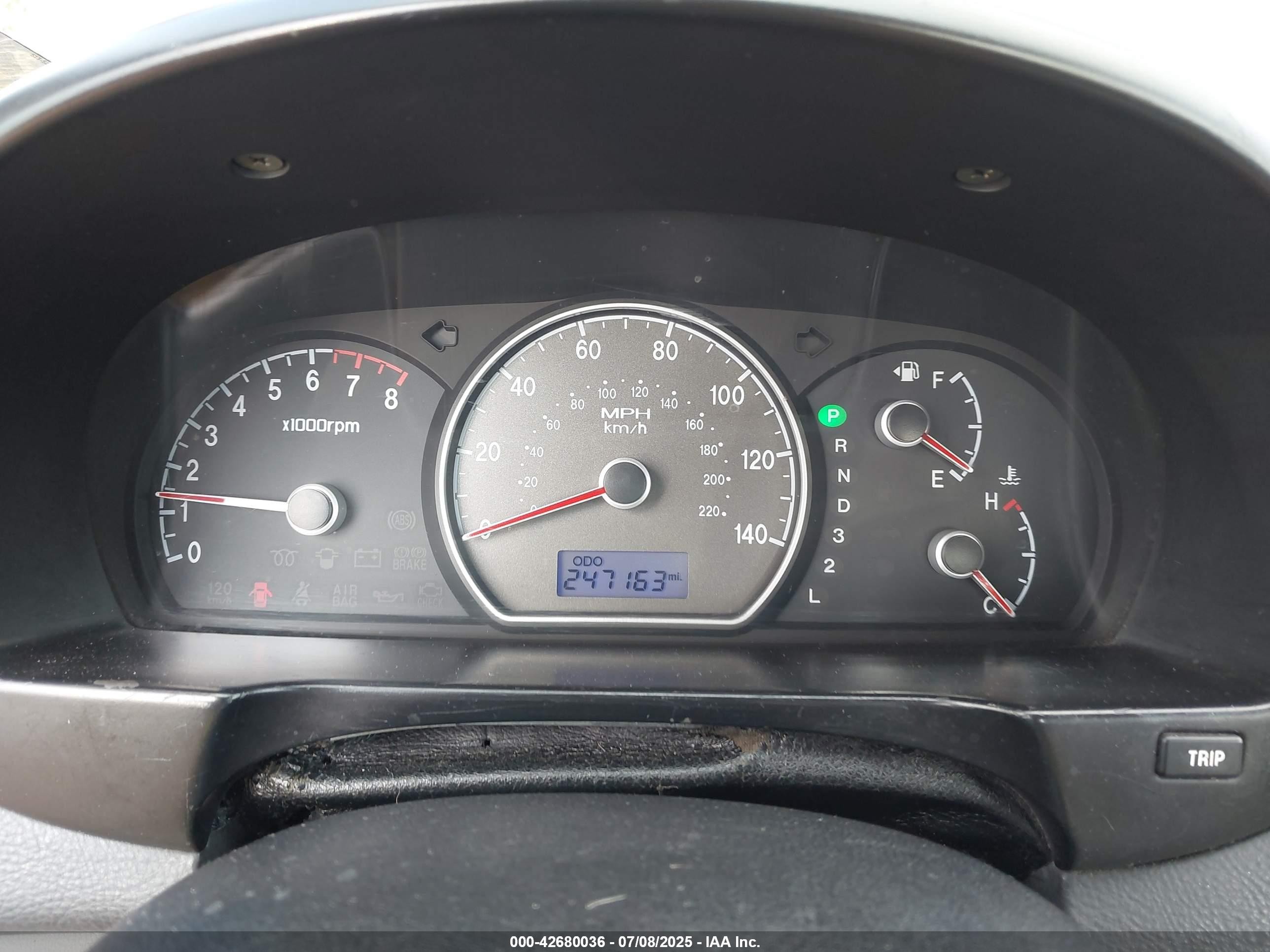 2007 Hyundai Elantra   Серый vin: KMHDU46D97U108333