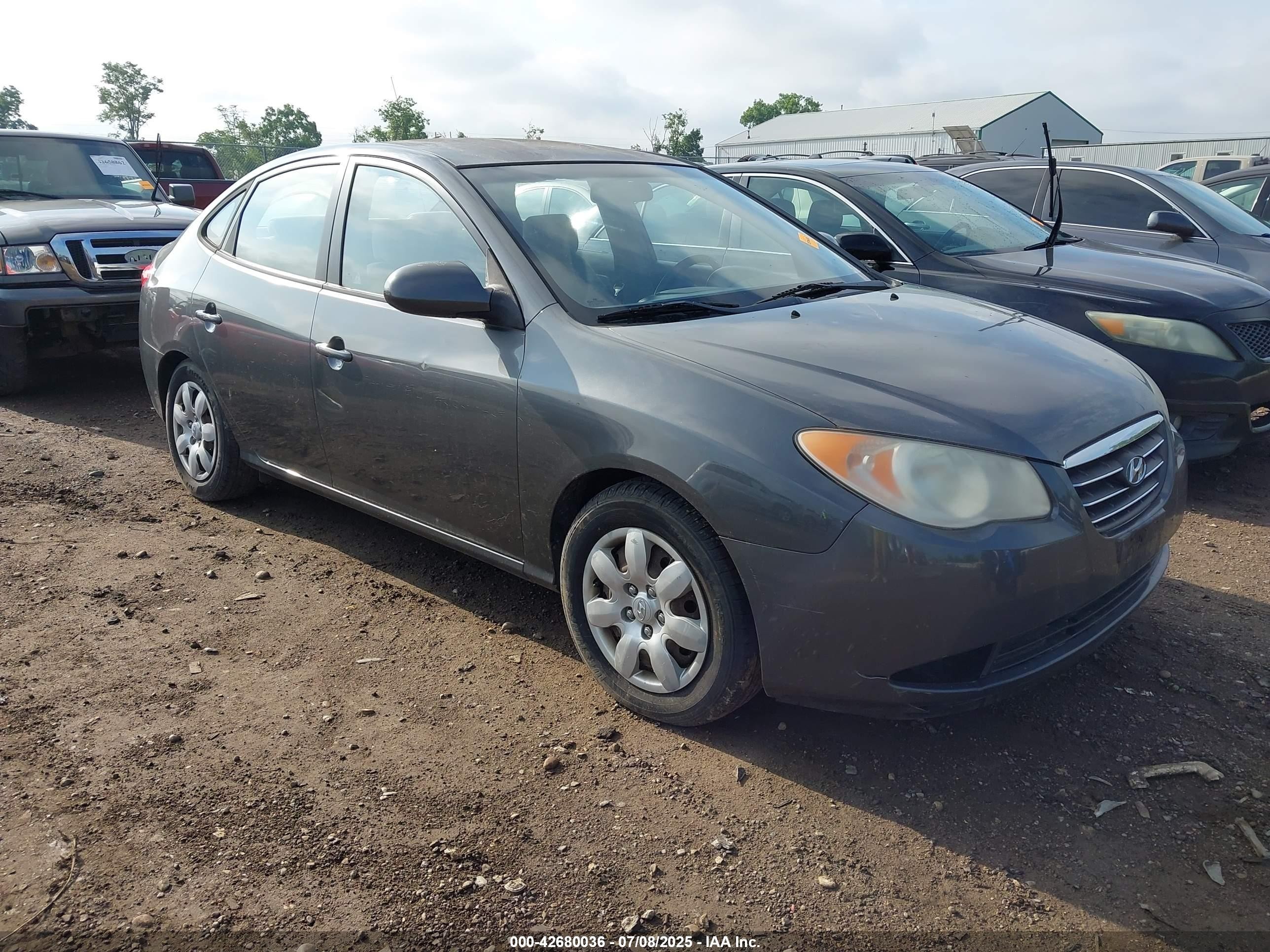2007 Hyundai Elantra   Gray vin: KMHDU46D97U108333