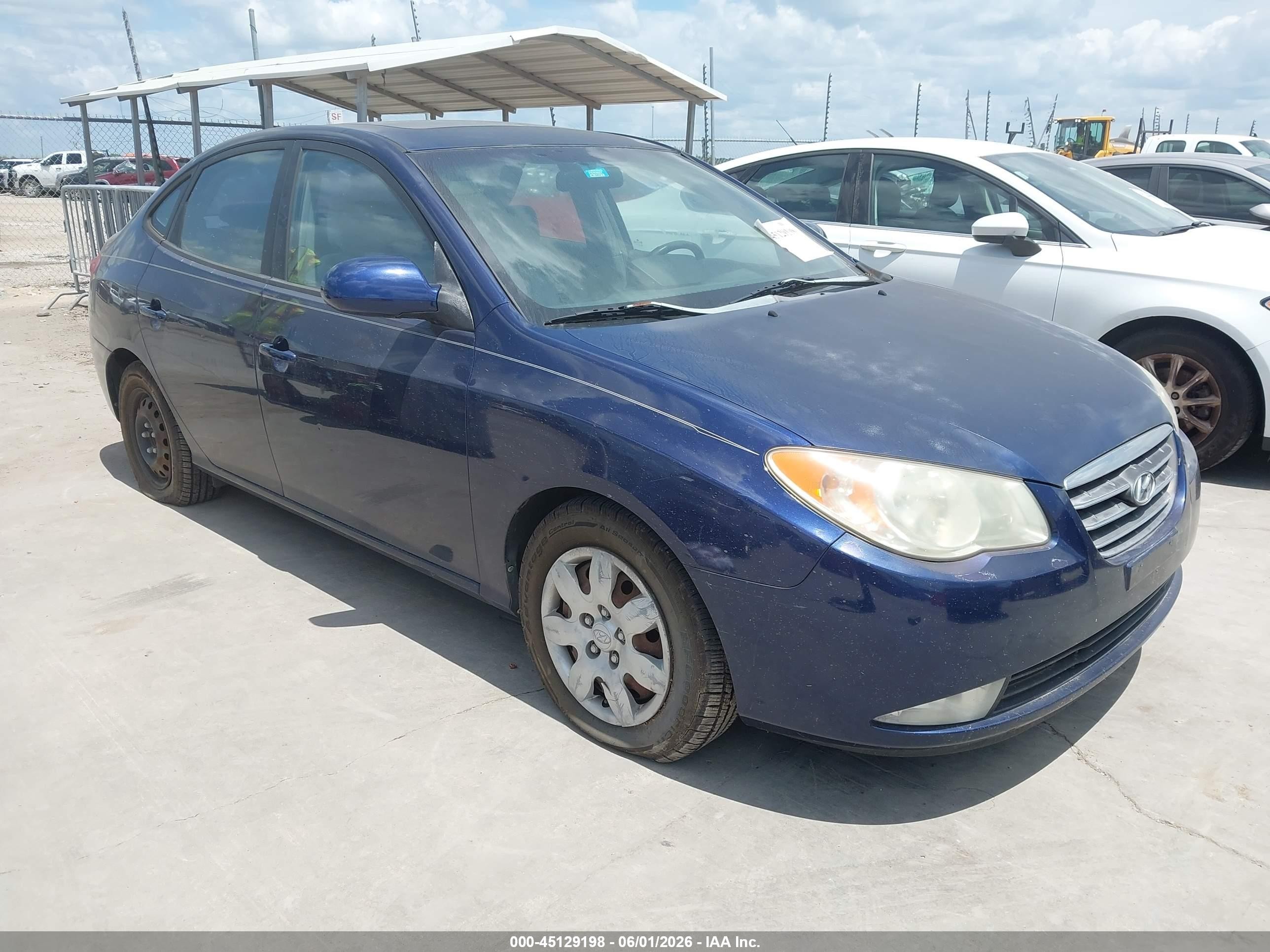 2007 Hyundai Elantra Gls/limited/se Dark Blue vin: KMHDU46D97U155829