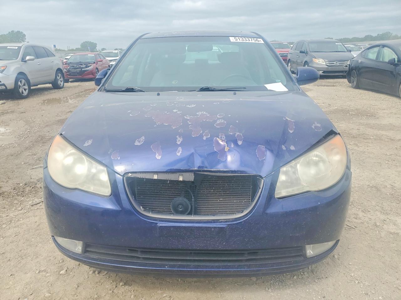 2007 Hyundai Elantra Gls Blue vin: KMHDU46D97U207170