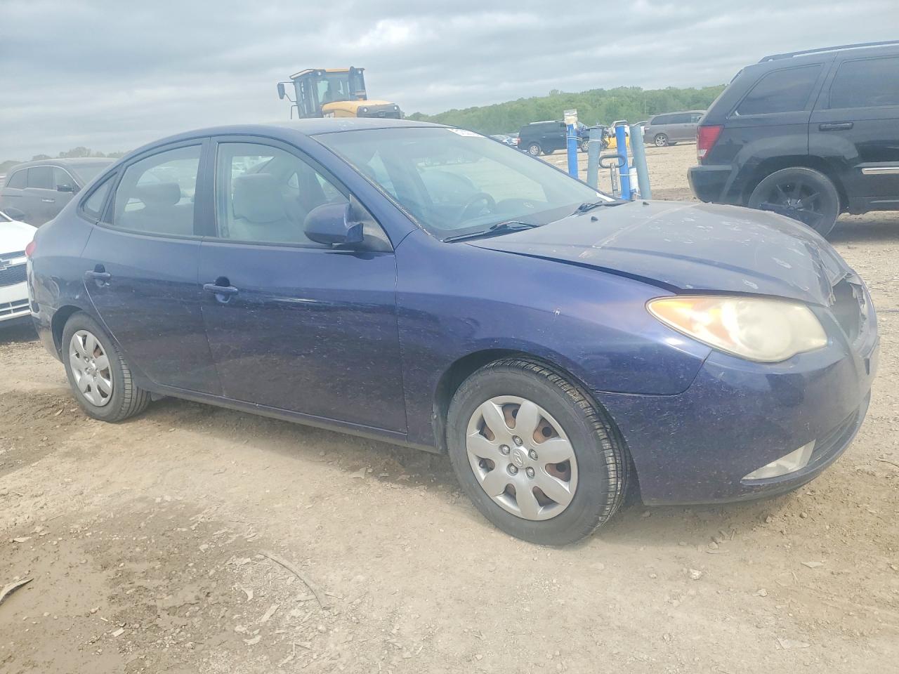 2007 Hyundai Elantra Gls Blue vin: KMHDU46D97U207170