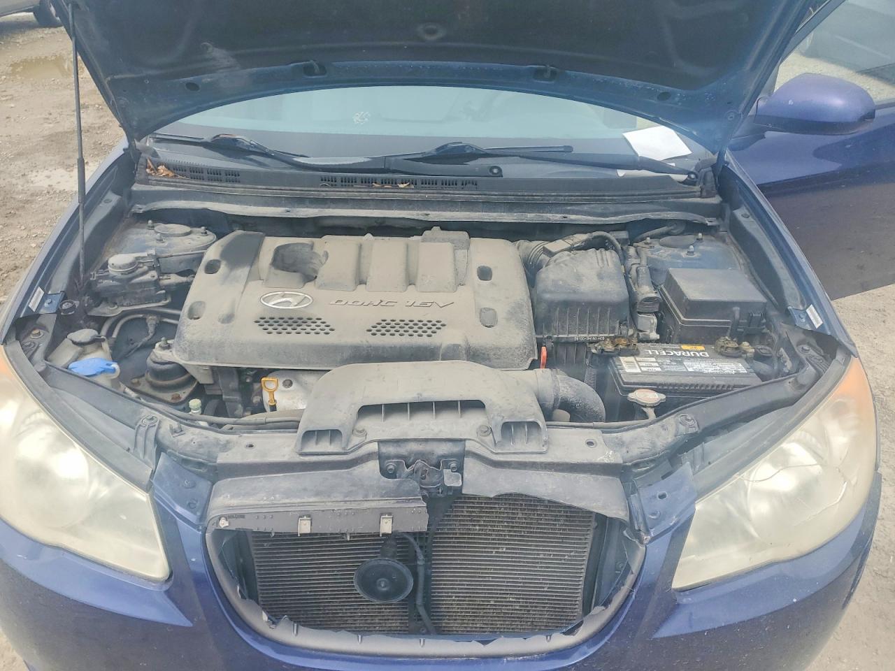 2007 Hyundai Elantra Gls Blue vin: KMHDU46D97U207170