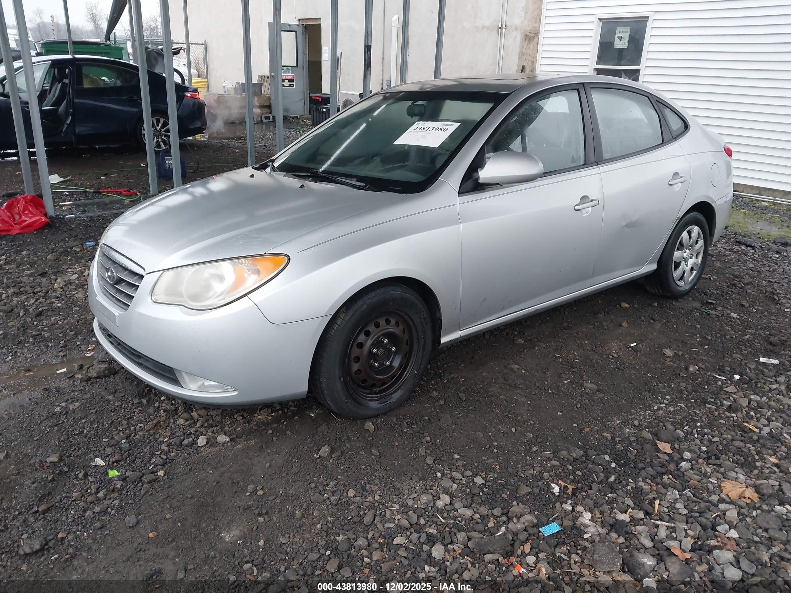 2007 Hyundai Elantra Gls/limited/se Серебряный vin: KMHDU46D97U217360