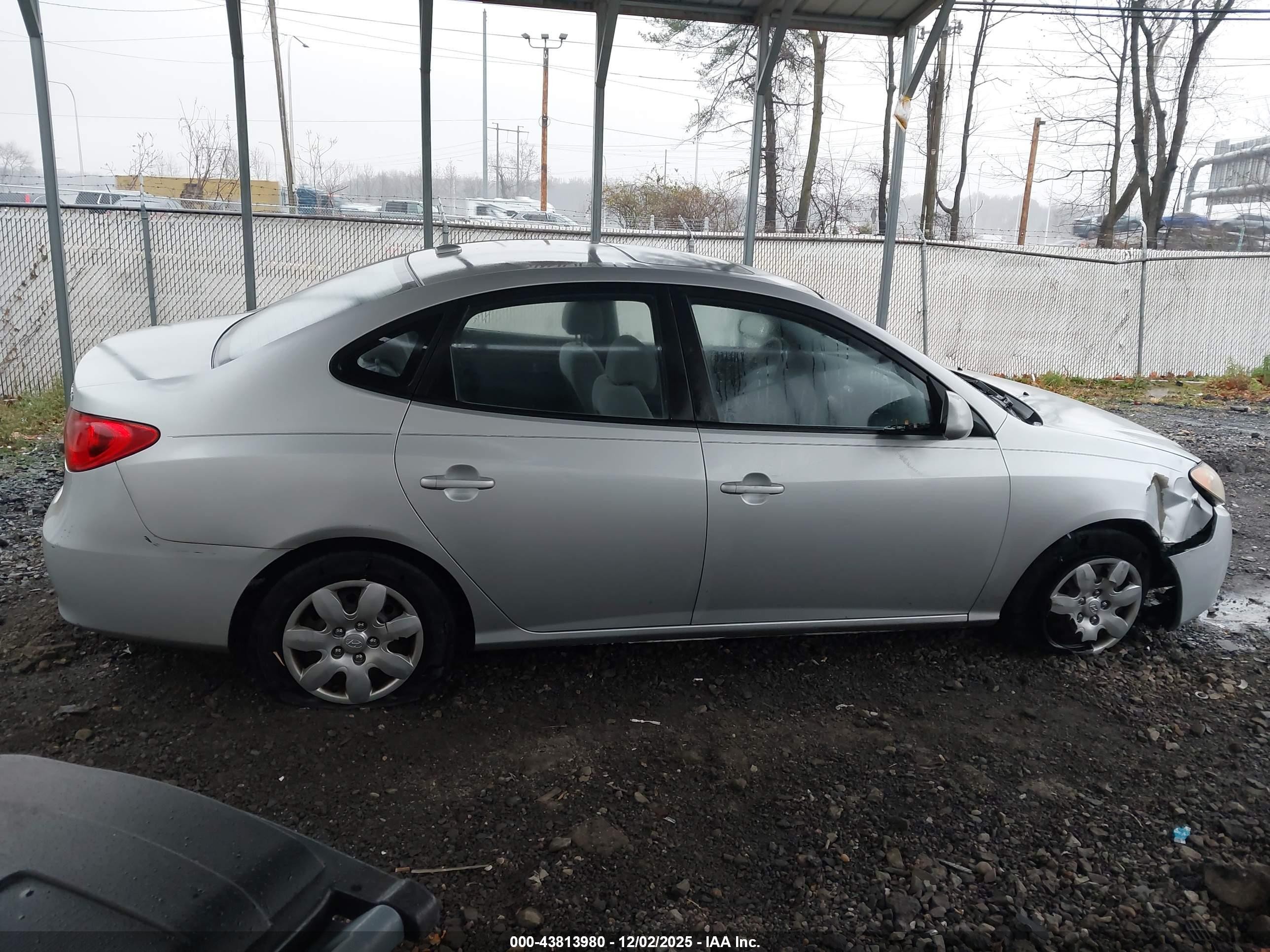 2007 Hyundai Elantra Gls/limited/se Серебряный vin: KMHDU46D97U217360
