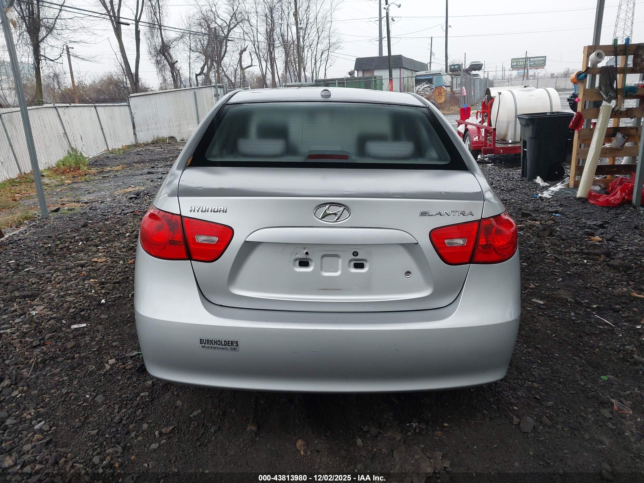 2007 Hyundai Elantra Gls/limited/se Серебряный vin: KMHDU46D97U217360
