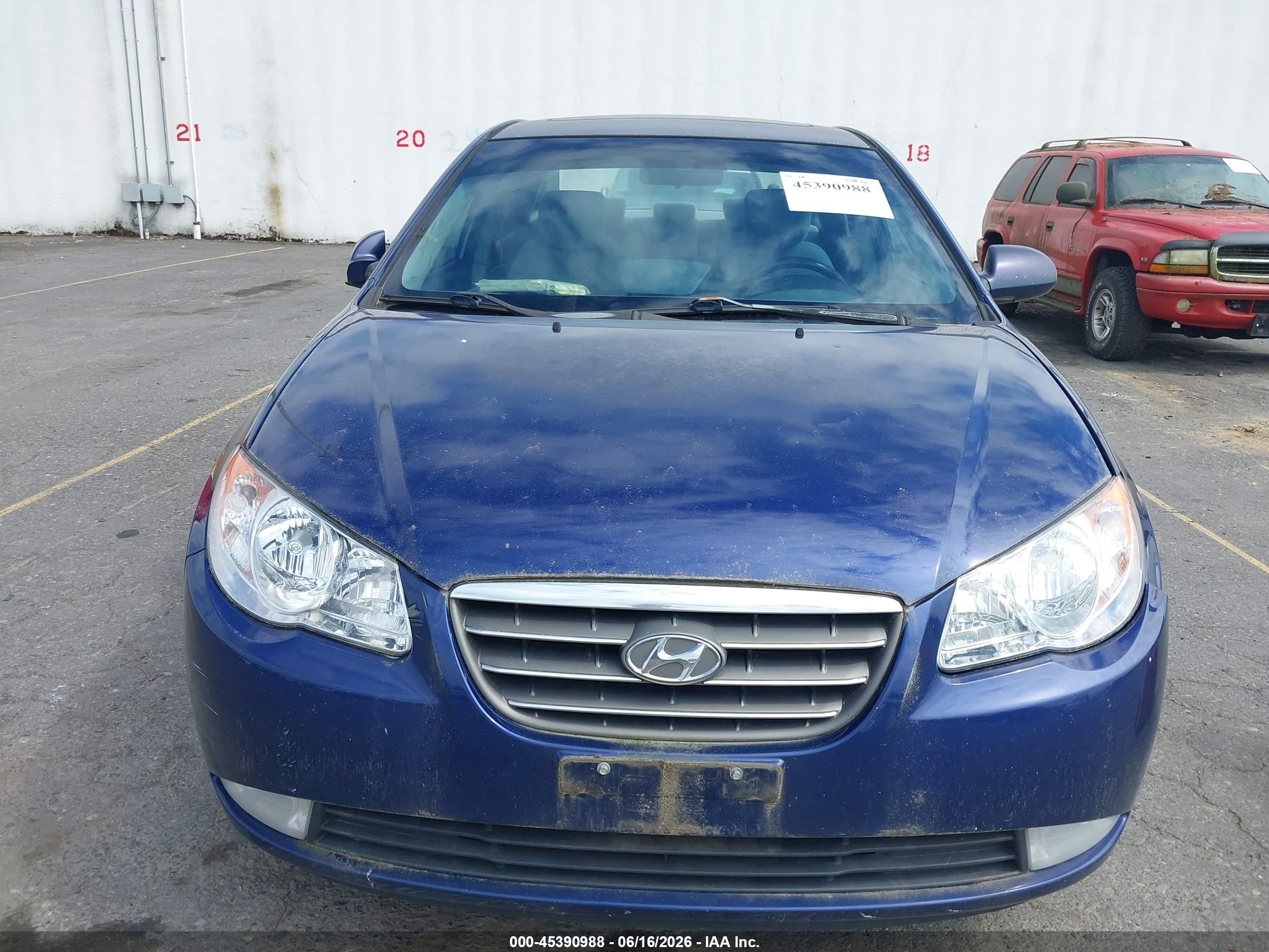 2007 Hyundai Elantra Gls/ltd/se Синий vin: KMHDU46D97U235857