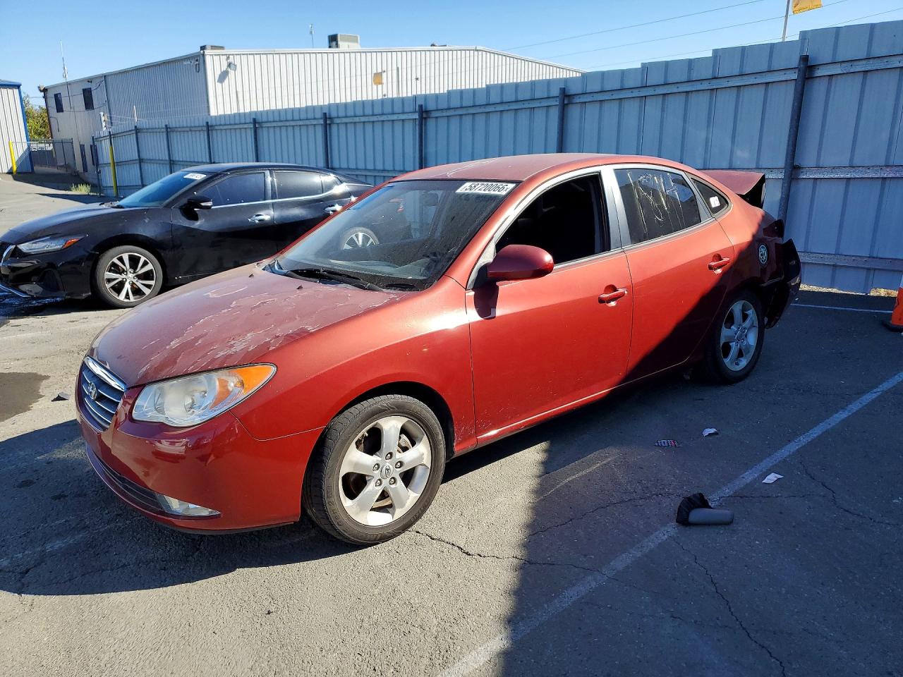 2008 Hyundai Elantra Gls Red vin: KMHDU46D98U305844