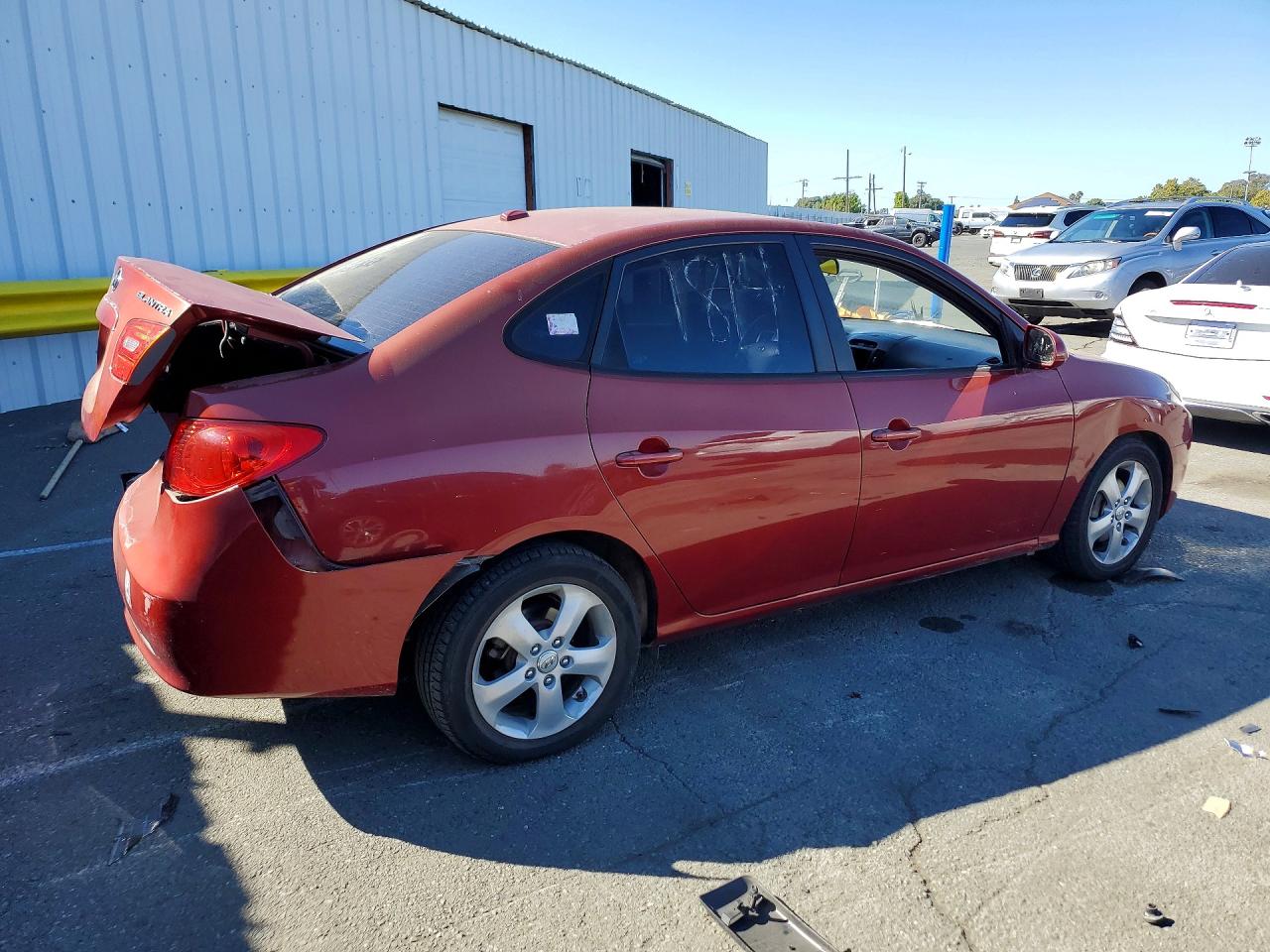 2008 Hyundai Elantra Gls Red vin: KMHDU46D98U305844