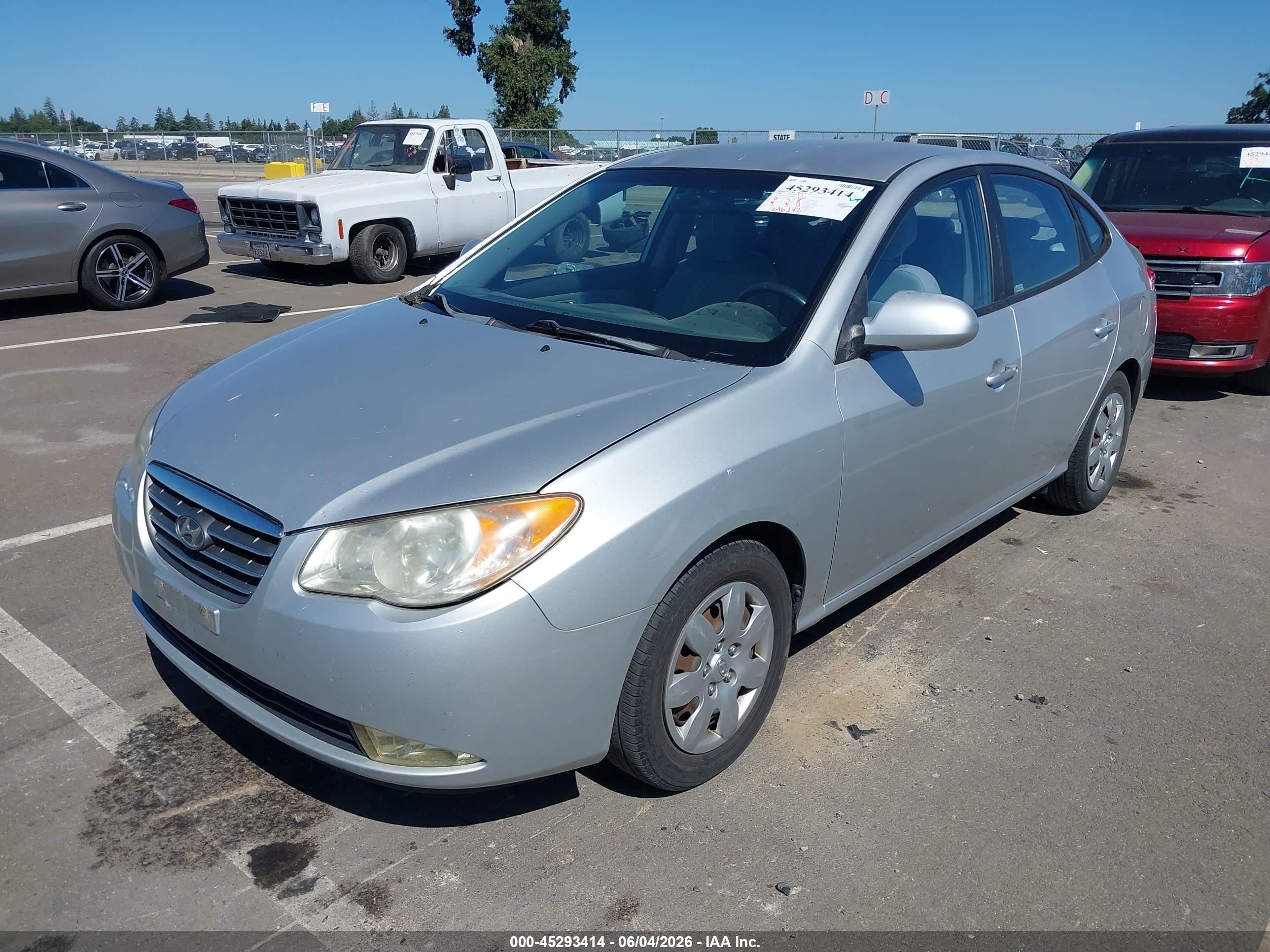 2008 Hyundai Elantra Gls/se Gray vin: KMHDU46D98U365431