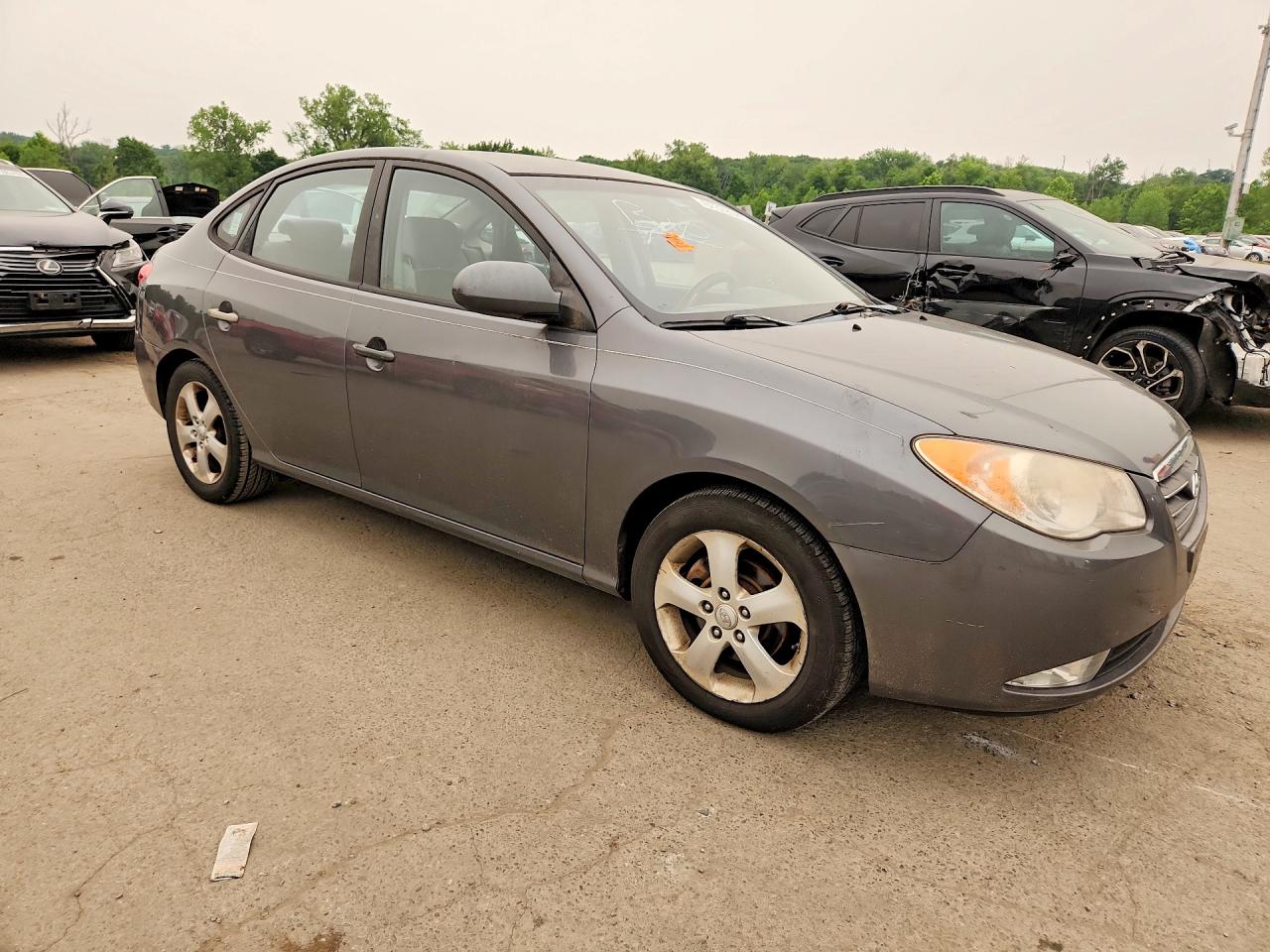 2008 Hyundai Elantra Gls Gray vin: KMHDU46D98U368006